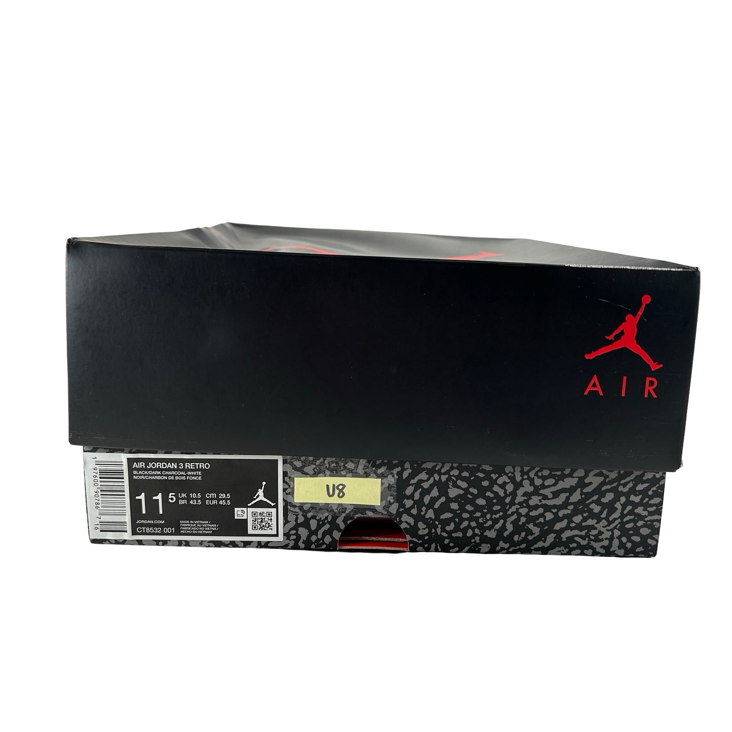 CT8532 001 Jordan 3 Retro Black Cat (2025) [USED] - 11.5 M (Used8)