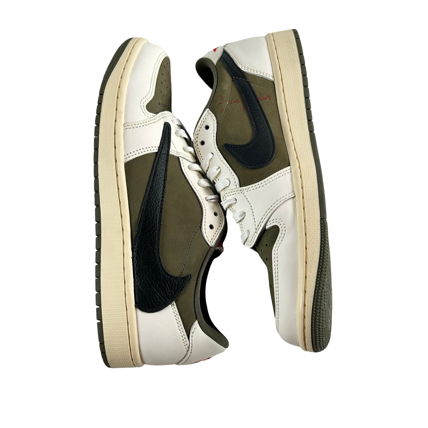 DM7866 200 Jordan 1 Retro Low OG SP Travis Scott Medium Olive [USED] - 9.5 M (Used2) (Replace Box2)