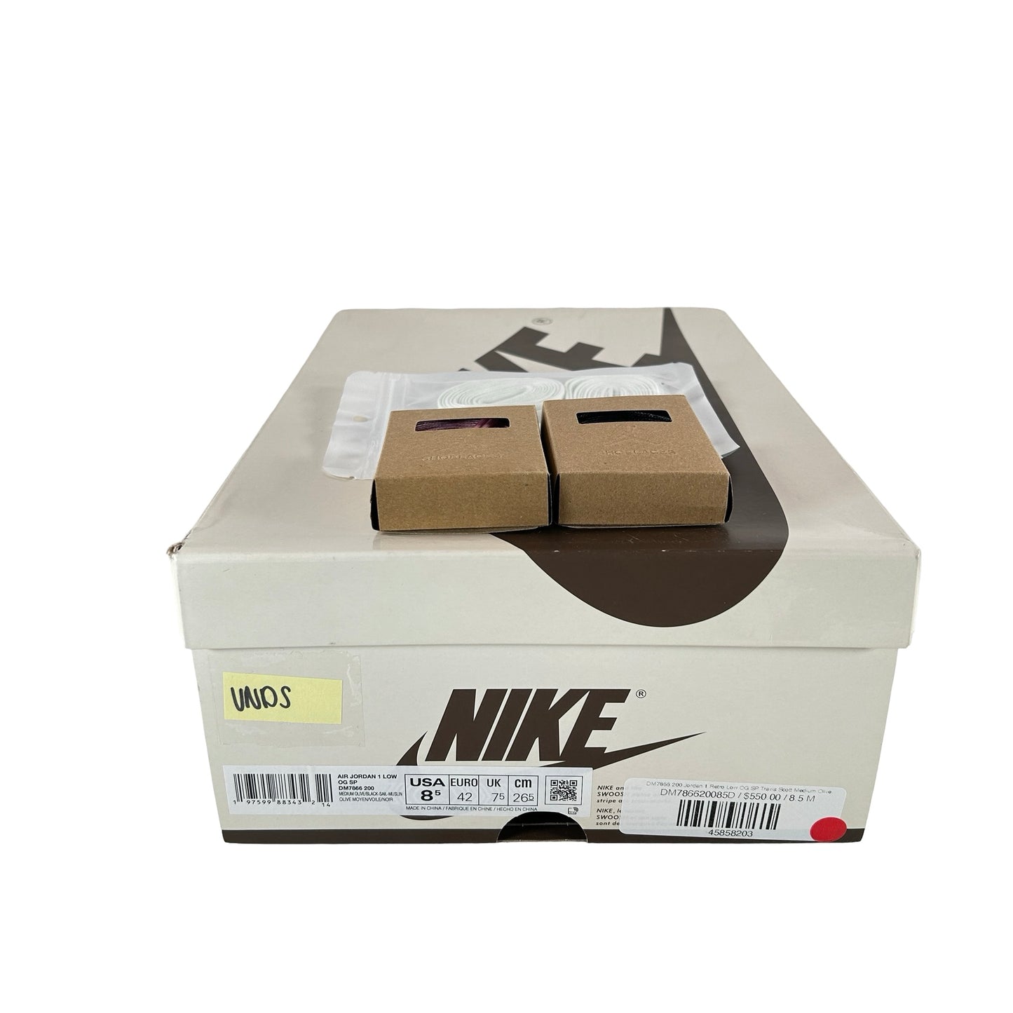 DM7866 200 Jordan 1 Retro Low OG SP Travis Scott Medium Olive [USED] - 8.5 (VNDS)