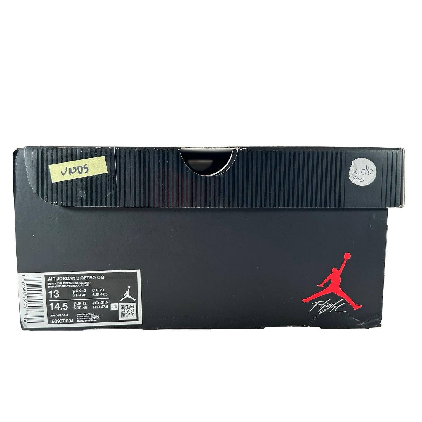 IB8967 004 Jordan 3 Retro OG Rare Air [USED] - 13 M (VNDS)