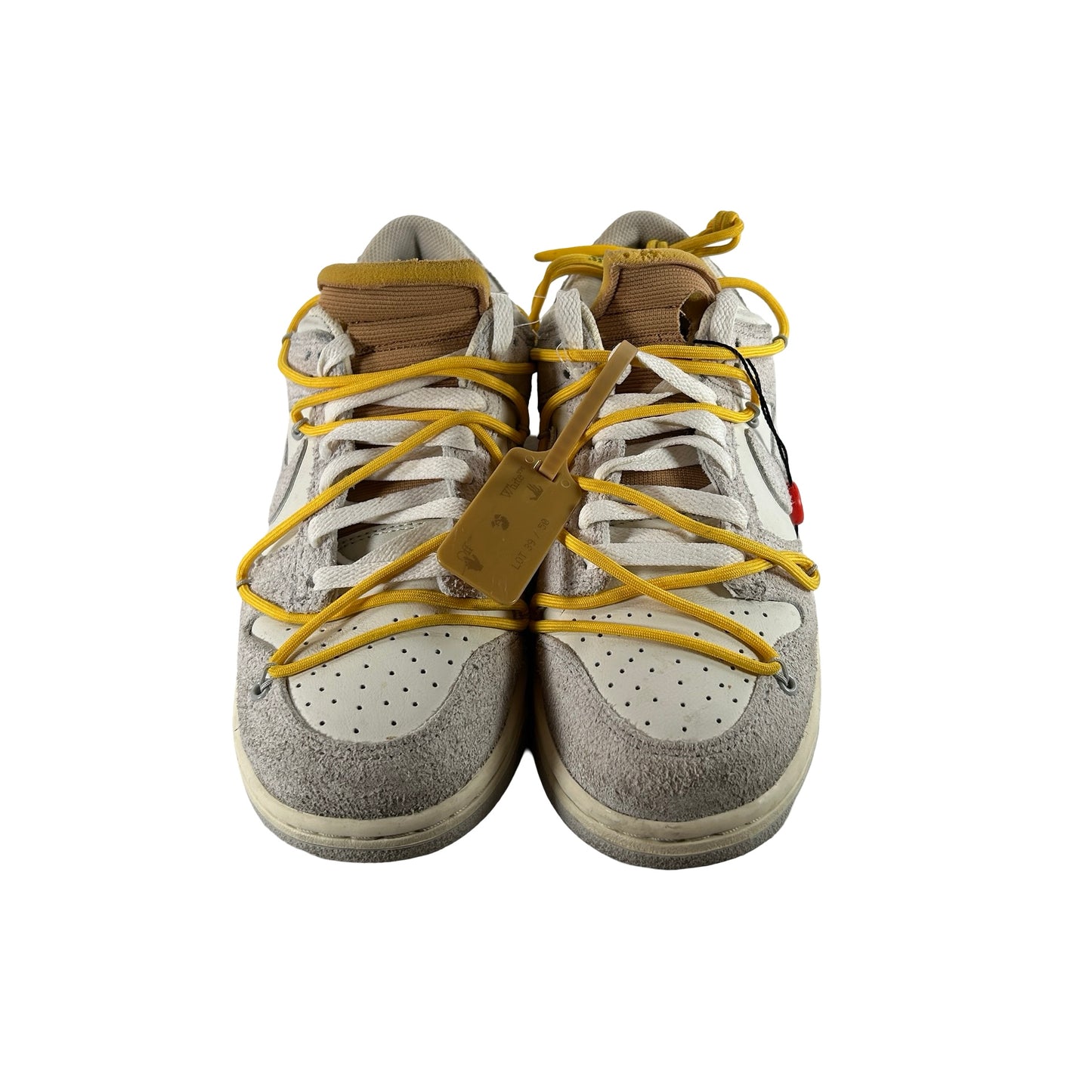 DJ0950 109 Nike Dunk Low Off-White Lot 39 [USED] - 9 M (Used)