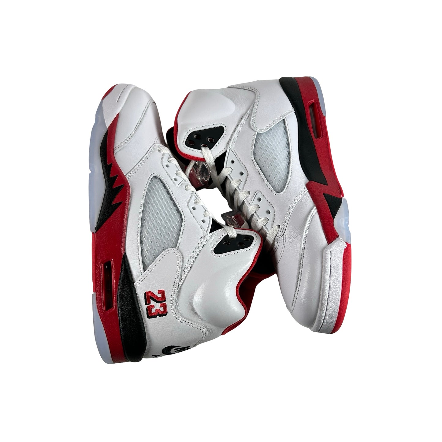 HQ7978 101 Jordan 5 Retro Fire Red Black Tongue (2025) [USED] - 9.5 M (Used)