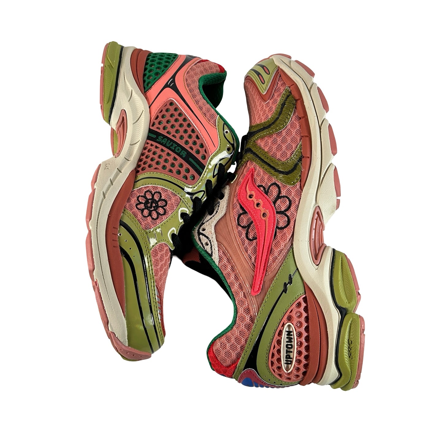 S70966 2 Saucony ProGrid Triumph 4 Jae Tips Flowers Grow Uptown Virginia Creeper [USED] - 9.5 M (Used)