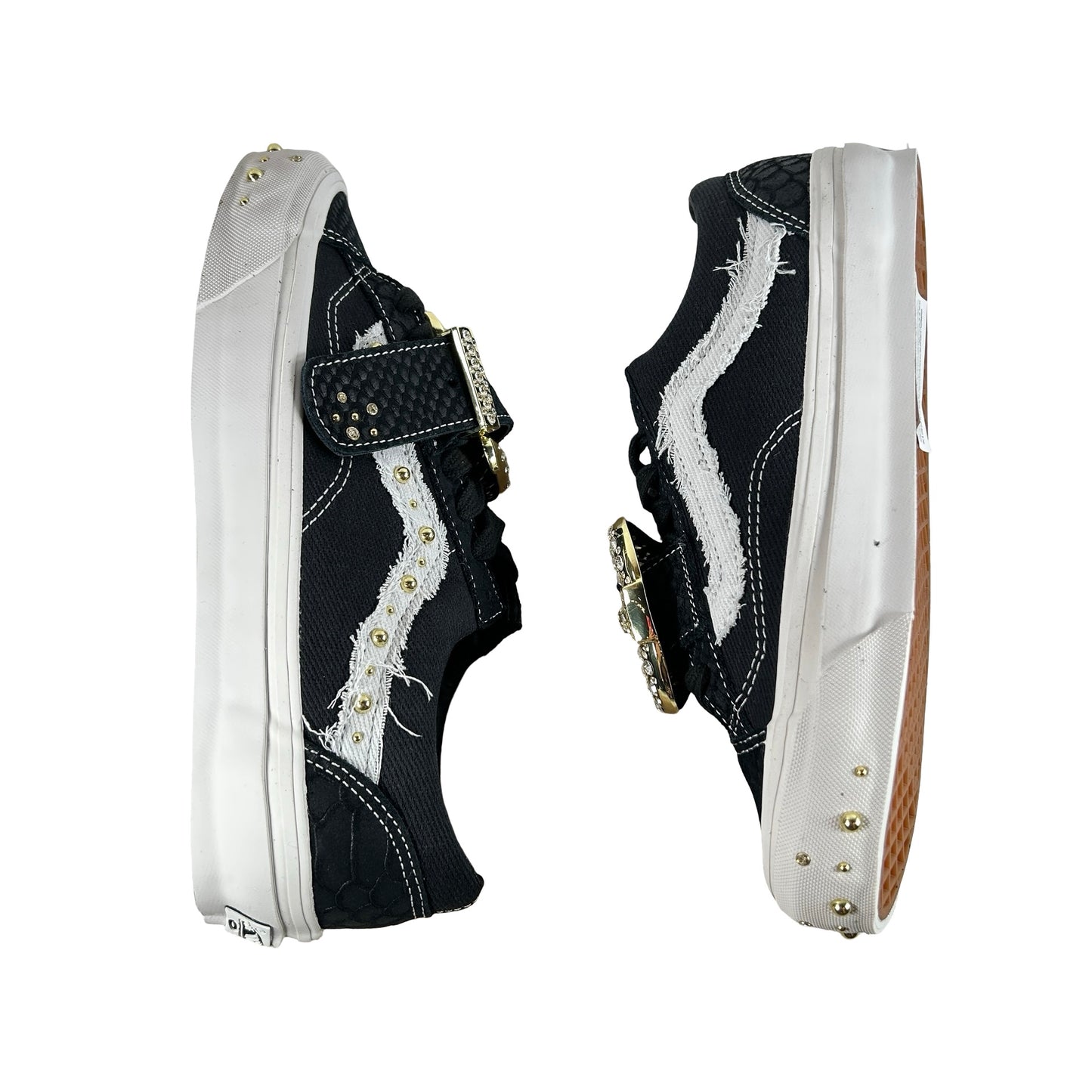 VN000ZAZHAB Vans Premium Old Skool 36 Metagirl Buckle Black White