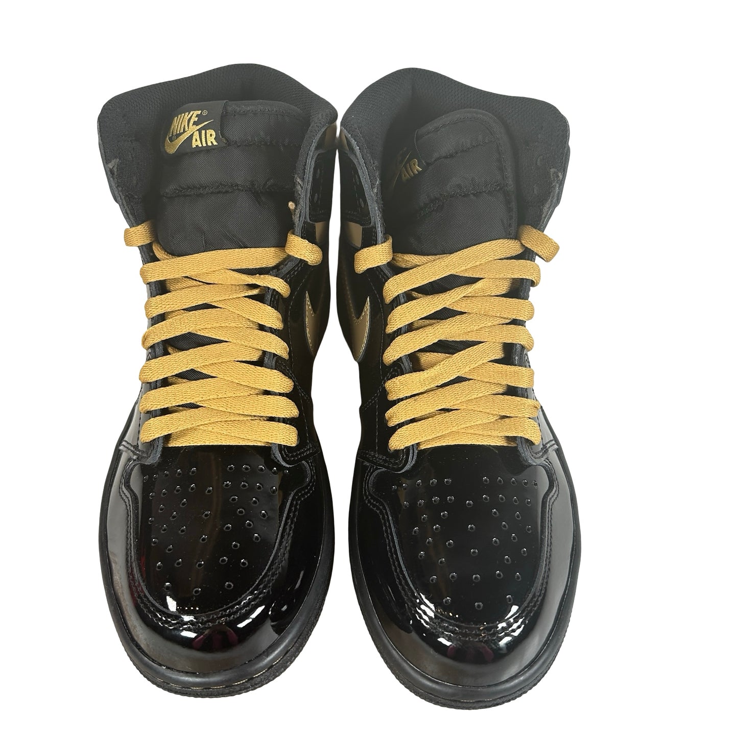 555088 032 Jordan 1 Black/Gold [USED] - 8 M (Used)