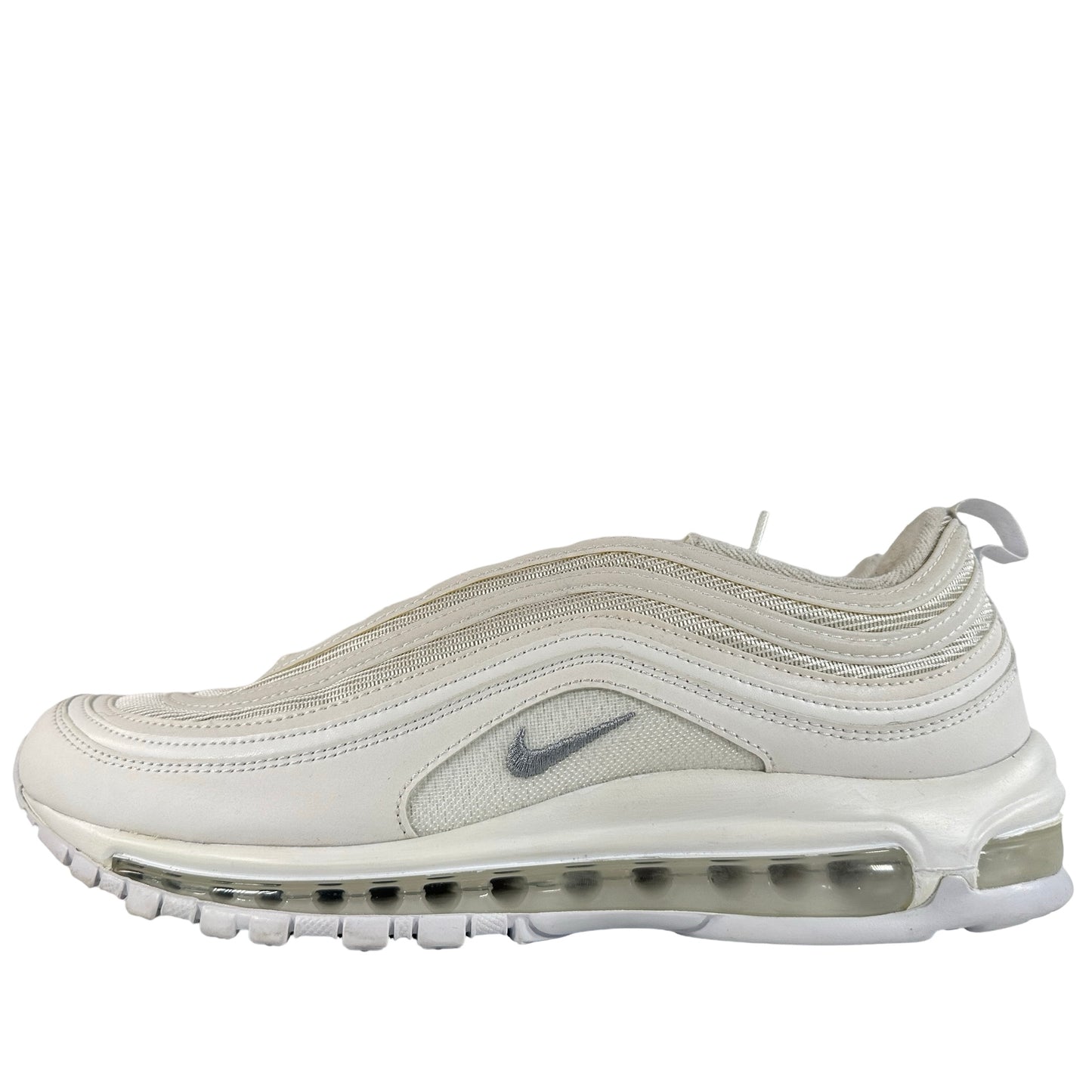 921826 101 Nike Air Max 97 Triple White Wolf Grey [USED] - 11 M (VNDS) (No Box)