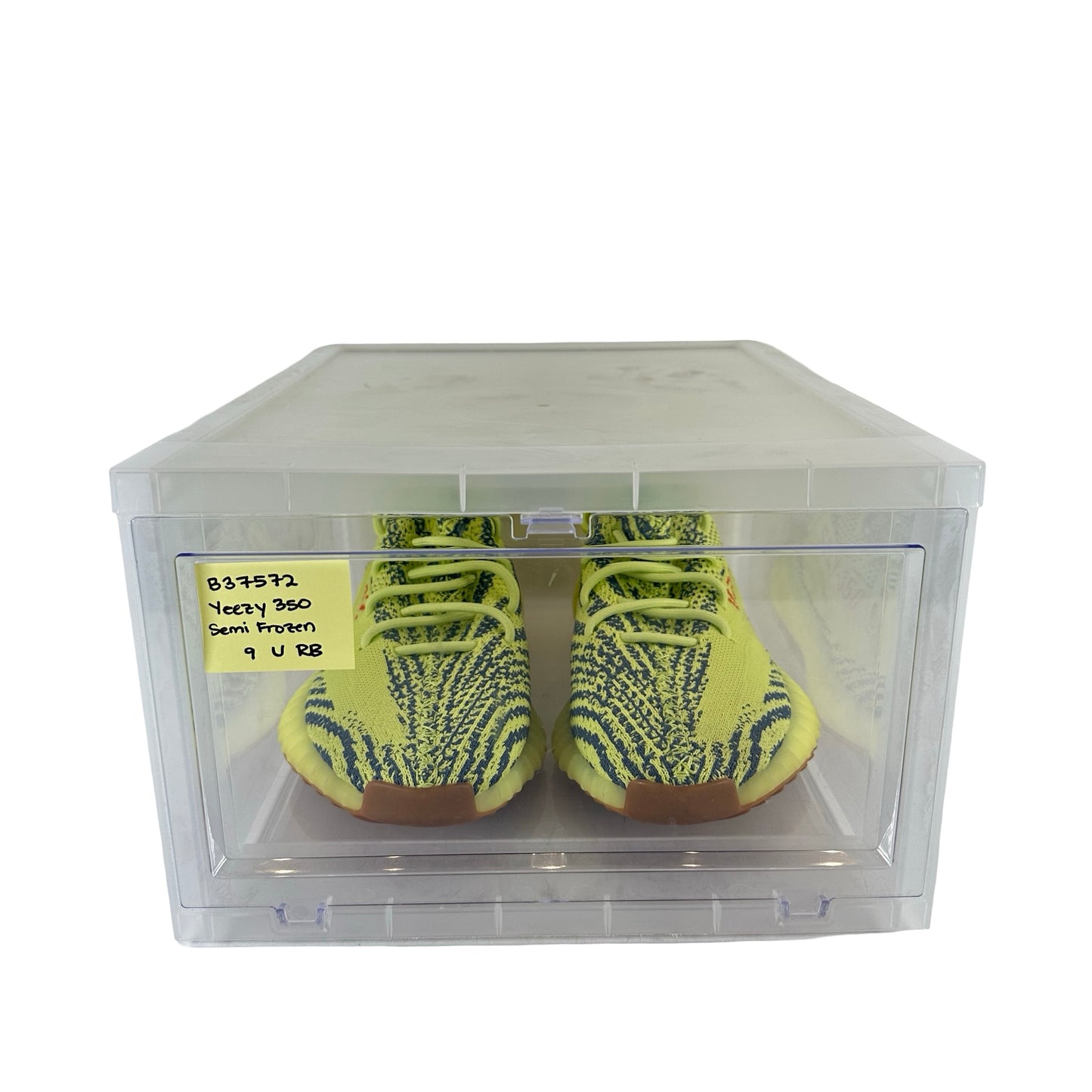 B37572 adidas Yeezy Boost 350 V2 Semi Frozen Yellow [USED] - 9 M (Used) (Replace Box)
