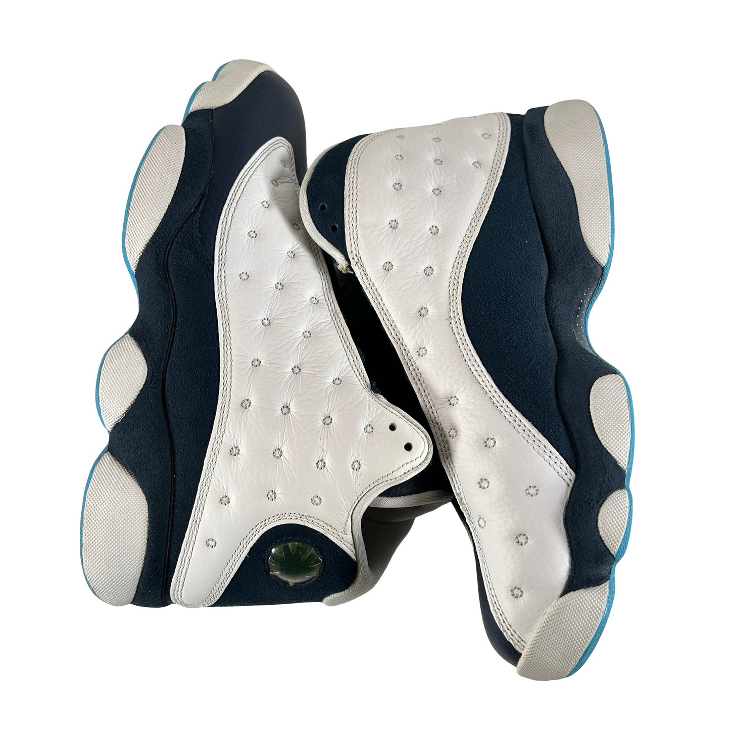 414571 144 Jordan 13 Retro Obsidian Powder Blue White [USED] - 9 M (Used2)