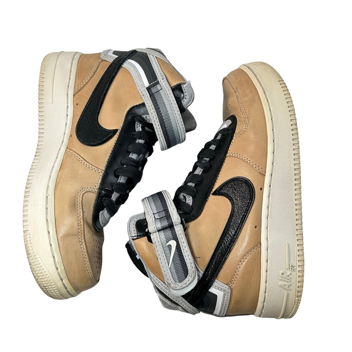 677130 200 Nike Air Force 1 Mid Tisci Tan [USED] - 4 M (Used) (No Box)