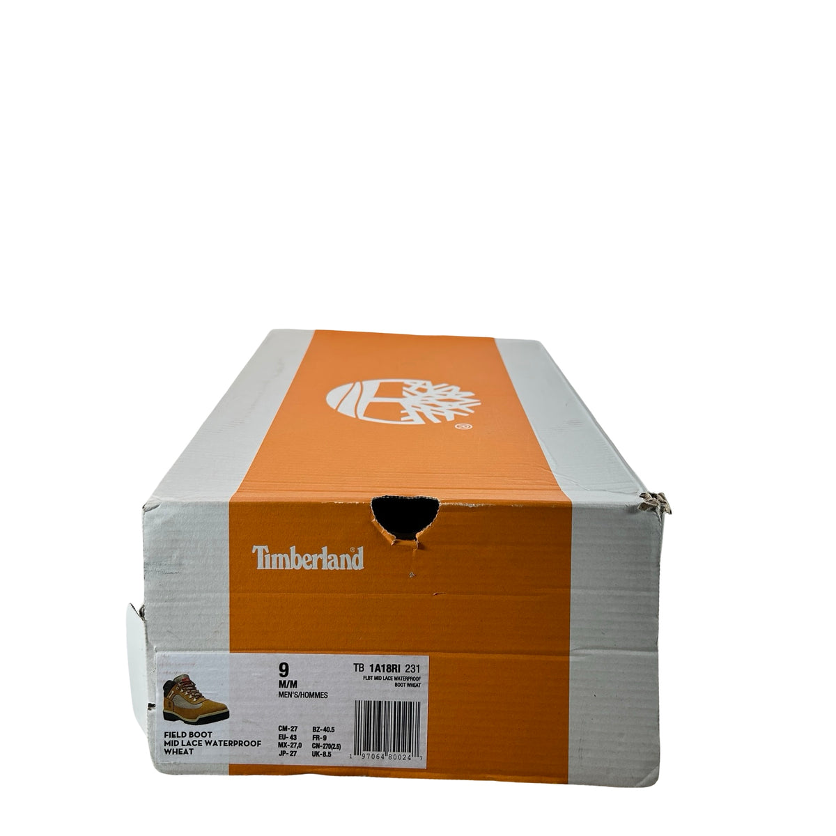 TB1A18RI 231 Field Boot Mid Lace Up Waterproof Wheat Slimetime [USED] - 9 M (Used)