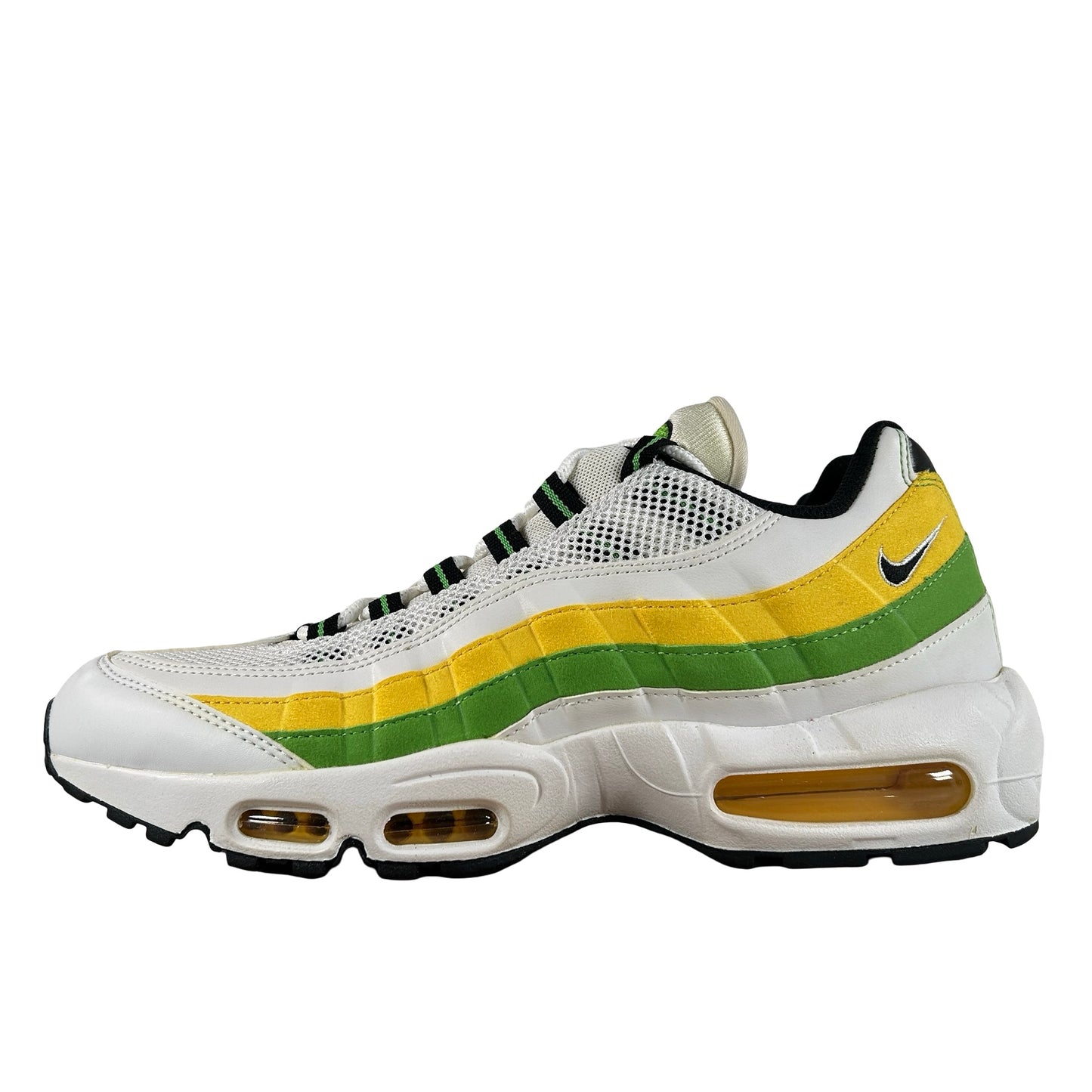 DQ3429 100 Nike Air Max 95 Essential White Green Apple Tour Yellow [CONDITIONAL] - 11 M (Yellowing) (No Box)