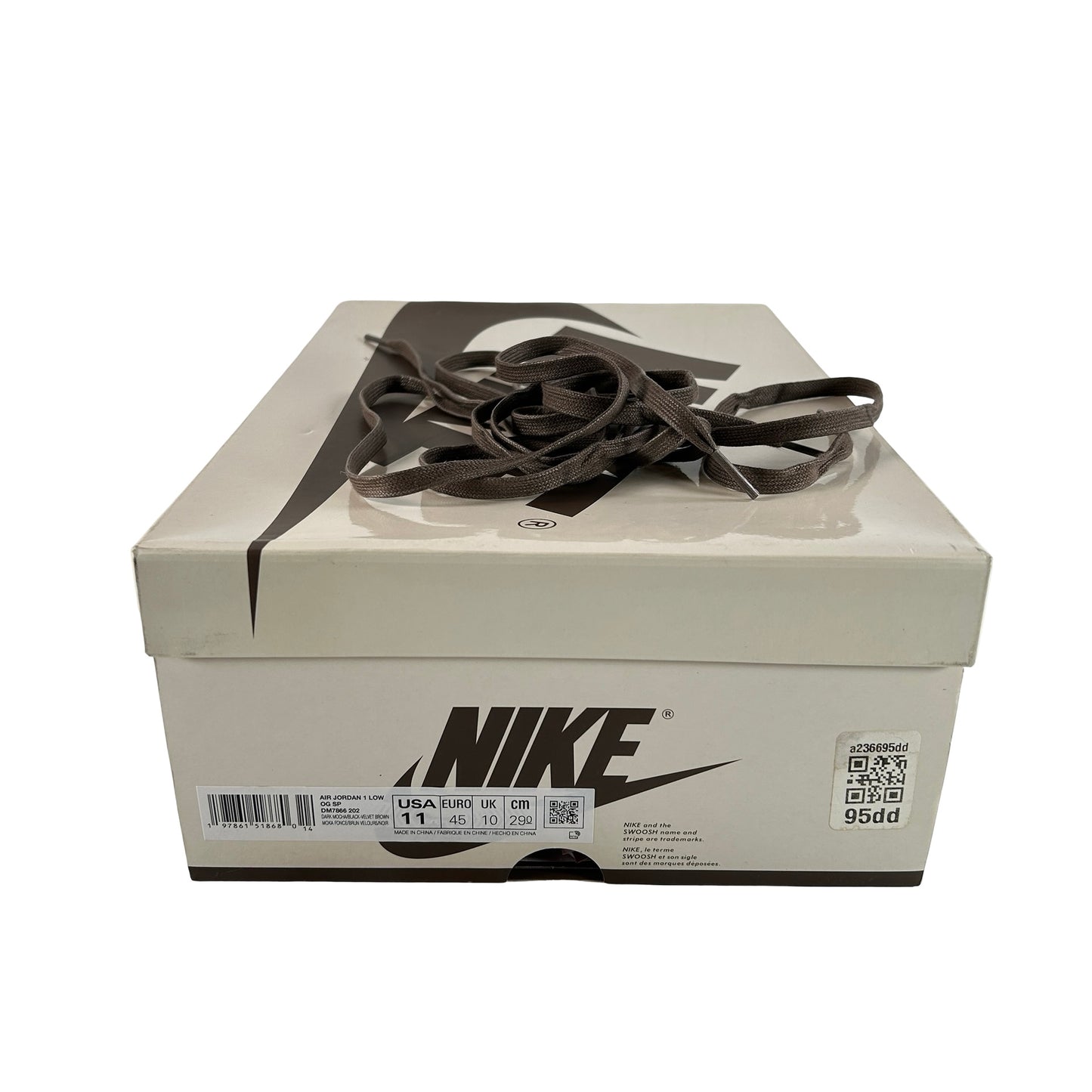 DM7866 202 Jordan 1 Retro Low OG SP Travis Scott Velvet Brown [USED] - 11 (Used)