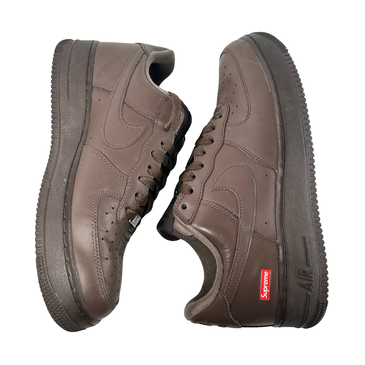 CU9225 200 Nike Air Force 1 Low Supreme Baroque Brown [USED] - 9 M (Used)