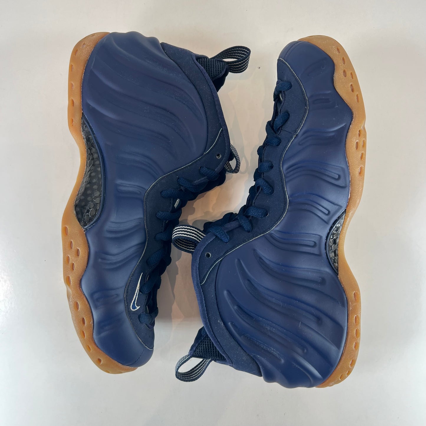 314996 405 Nike Air Foamposite One Navy Gum [USED] - 9.5 M (Used) (Replace Box)