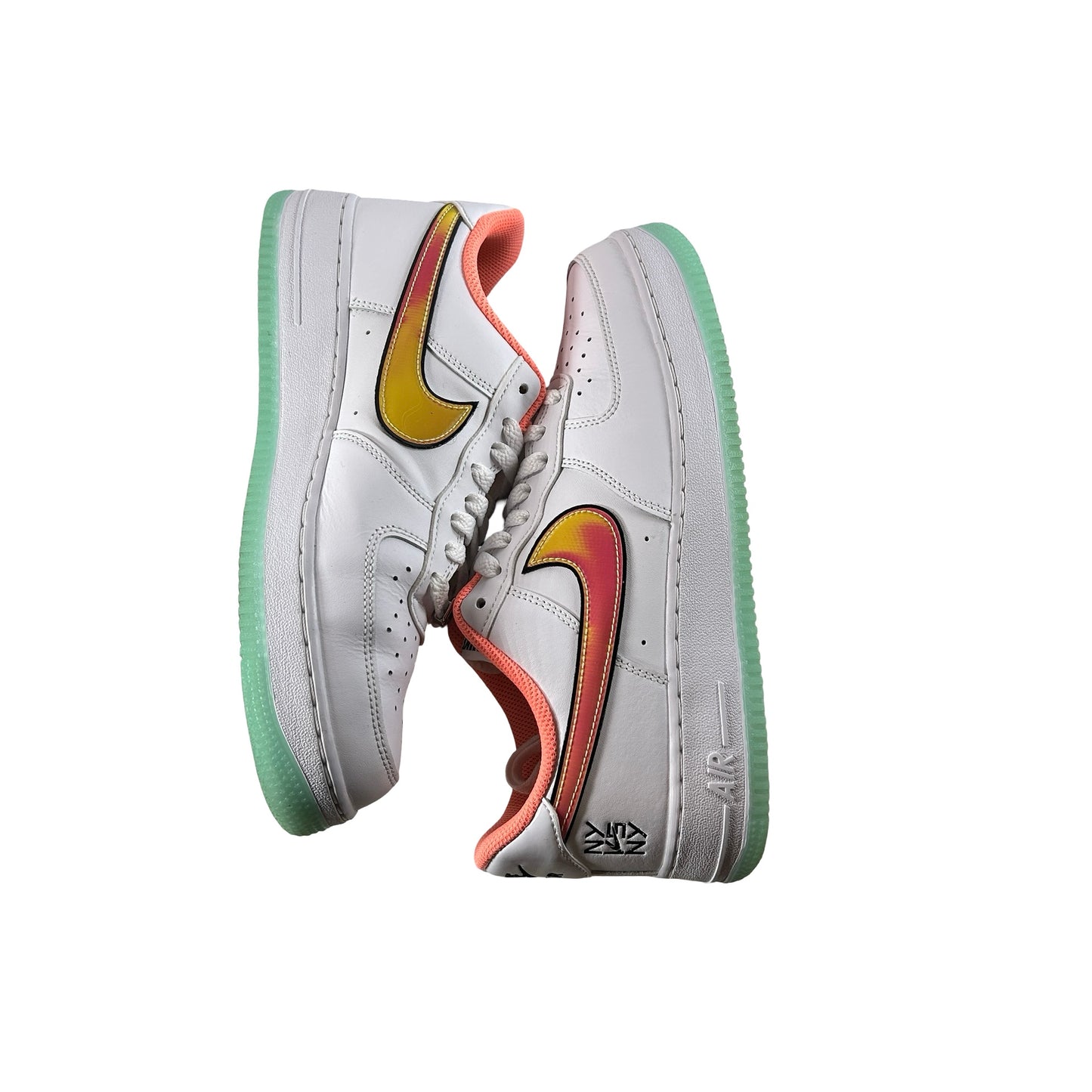 IH4962 100 Nike Air Force 1 Low NY vs. NY White Crimson Pulse [USED] - 8.5 M (Used)