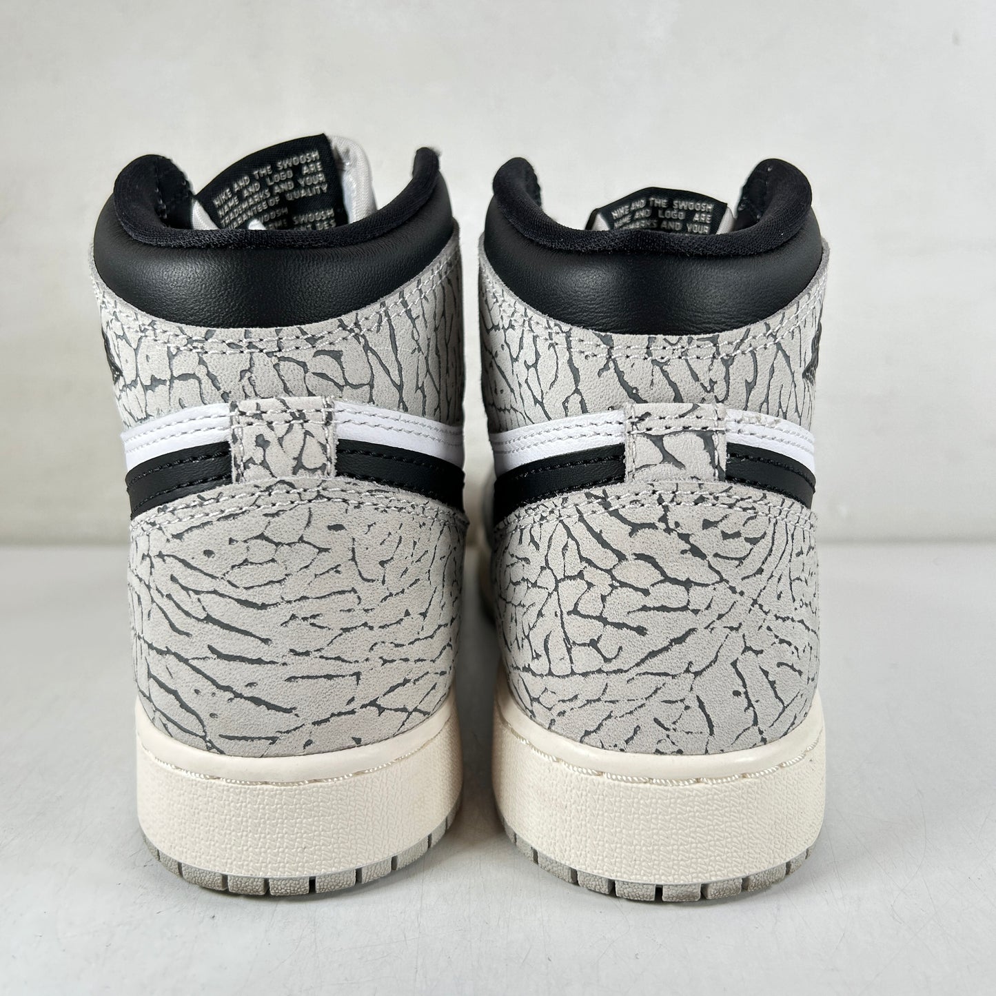 FD1437 052 Jordan 1 Retro High OG White Cement (GS) [USED] - 5 Y (Used) (No Box)