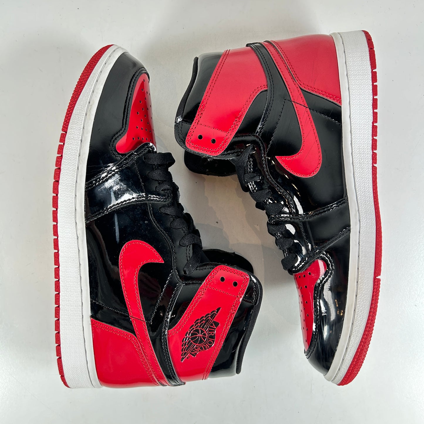 555088 063 Jordan 1 Retro High OG Patent Bred [USED] - 9 M (Used) (No Box2)