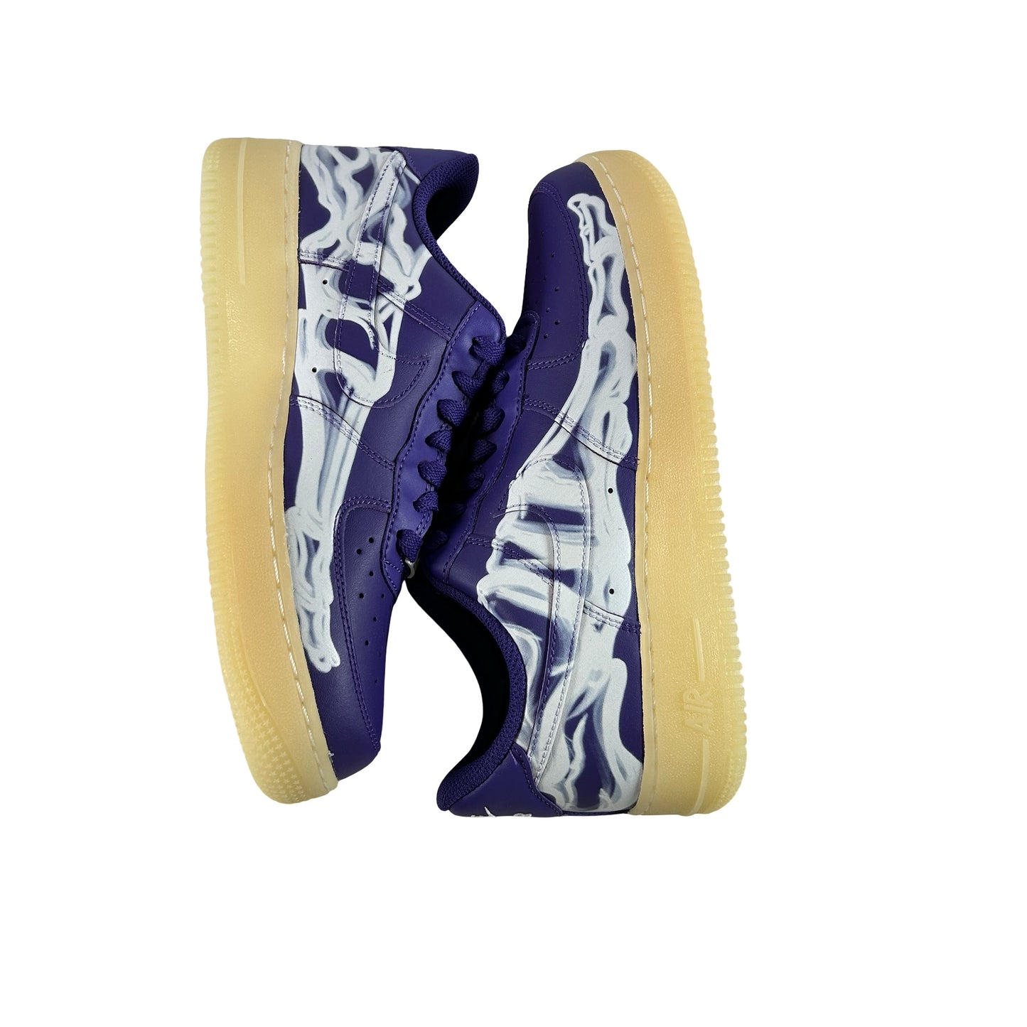 CU8067 500 Nike Air Force 1 Low '07 QS Esqueleto Púrpura Halloween (2021)