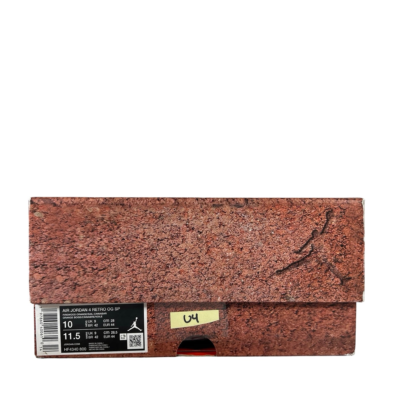 HF4340 800 Air Jordan 4 Retro OG SP Nigel Sylvester Brick by Brick [USED] - 10 (Used4)