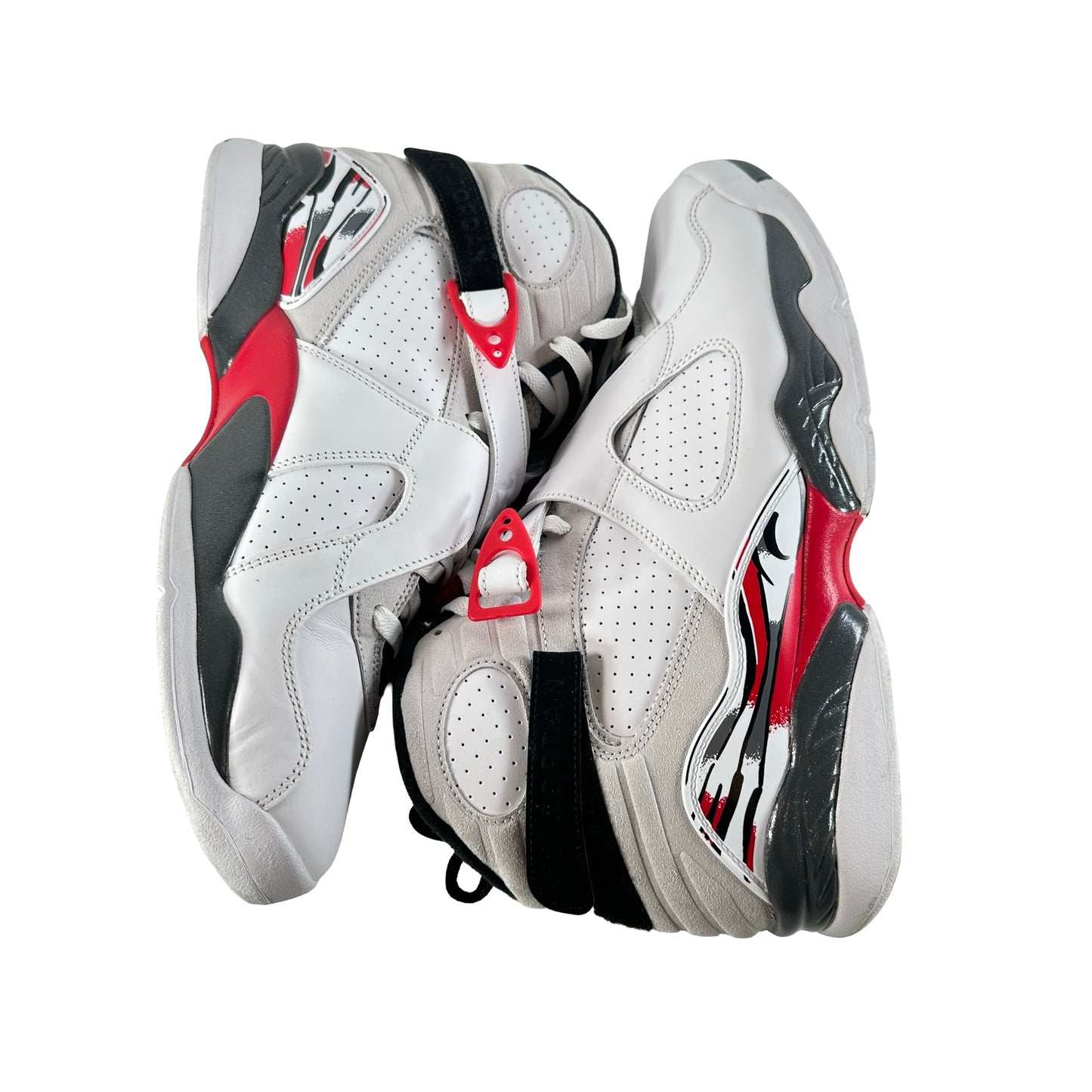 305381 100 Jordan 8 Retro White True Red (2025) [USED] - 12 M (Used)