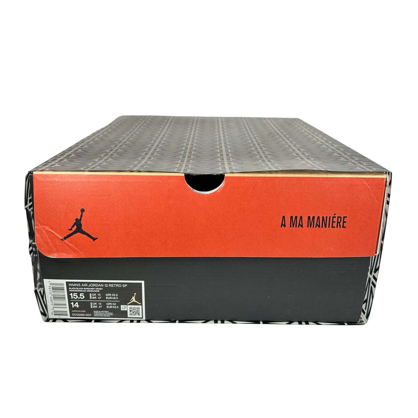 DV6989 001 Jordan 12 Retro SP A Ma Maniere Black [USED] - 15.5 W (Used)