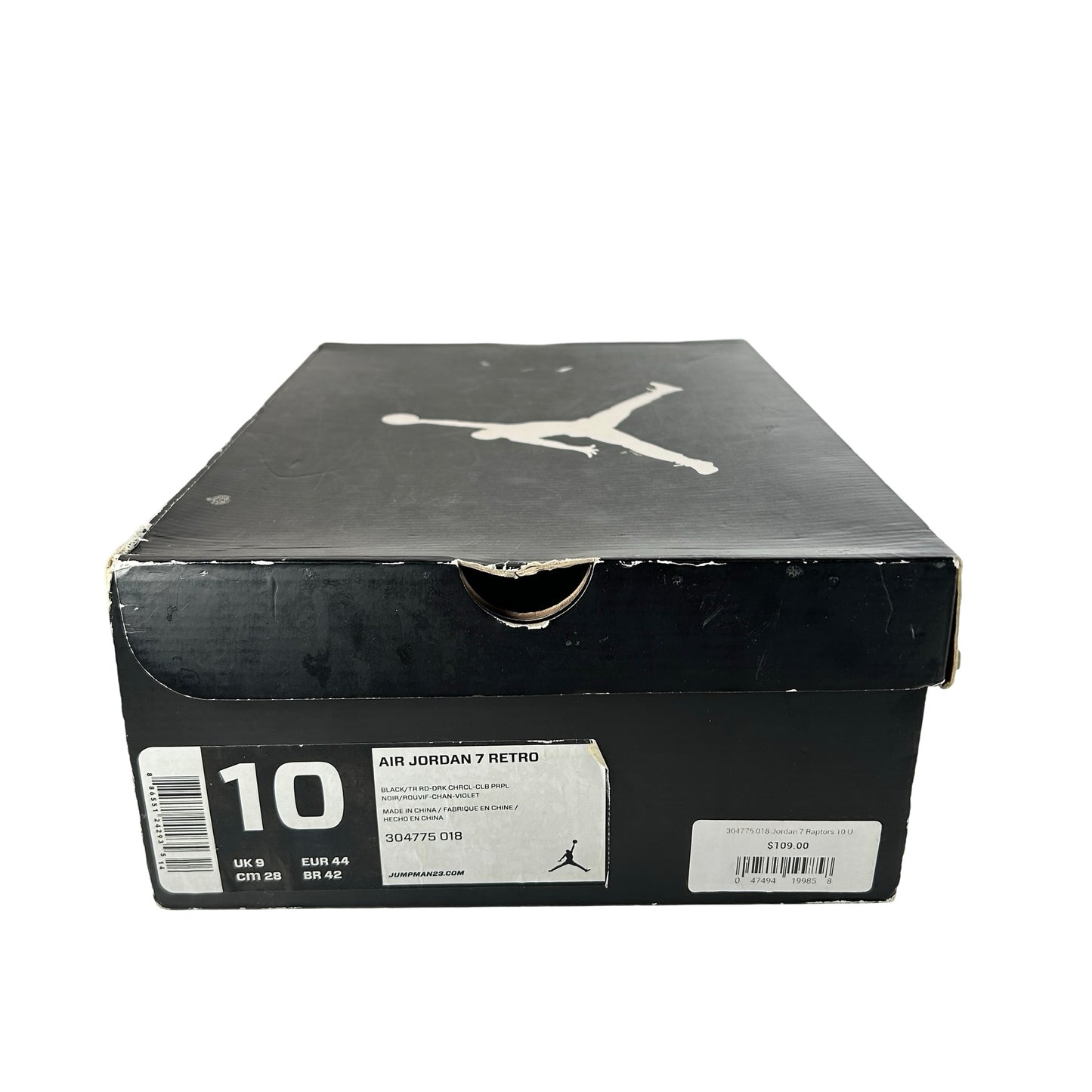 304775 018 Jordan 7 Retro Raptors (2012) [USED] - 10 M (Used)