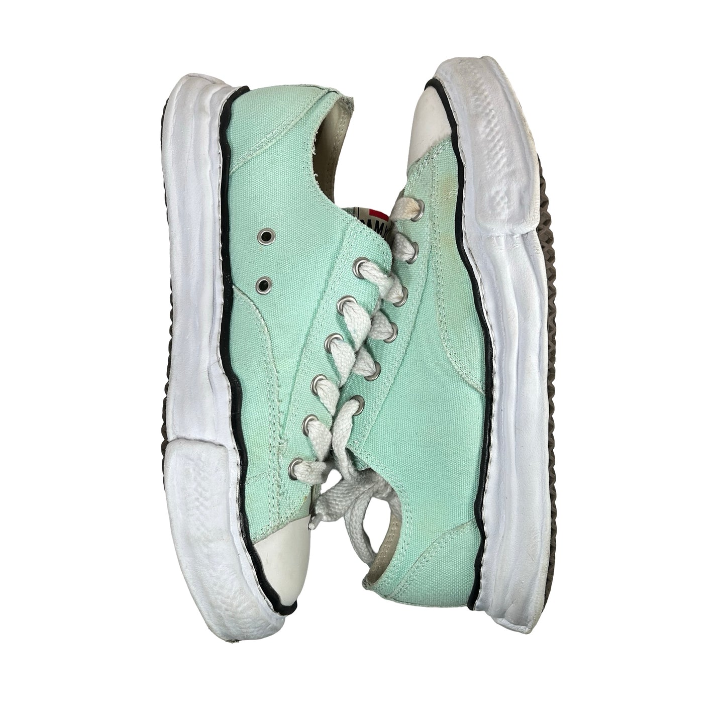 A01FW702 Maison Mihara Yasuhiro Peterson OG Sole Canvas Low Green USED] - 12 M (Used)