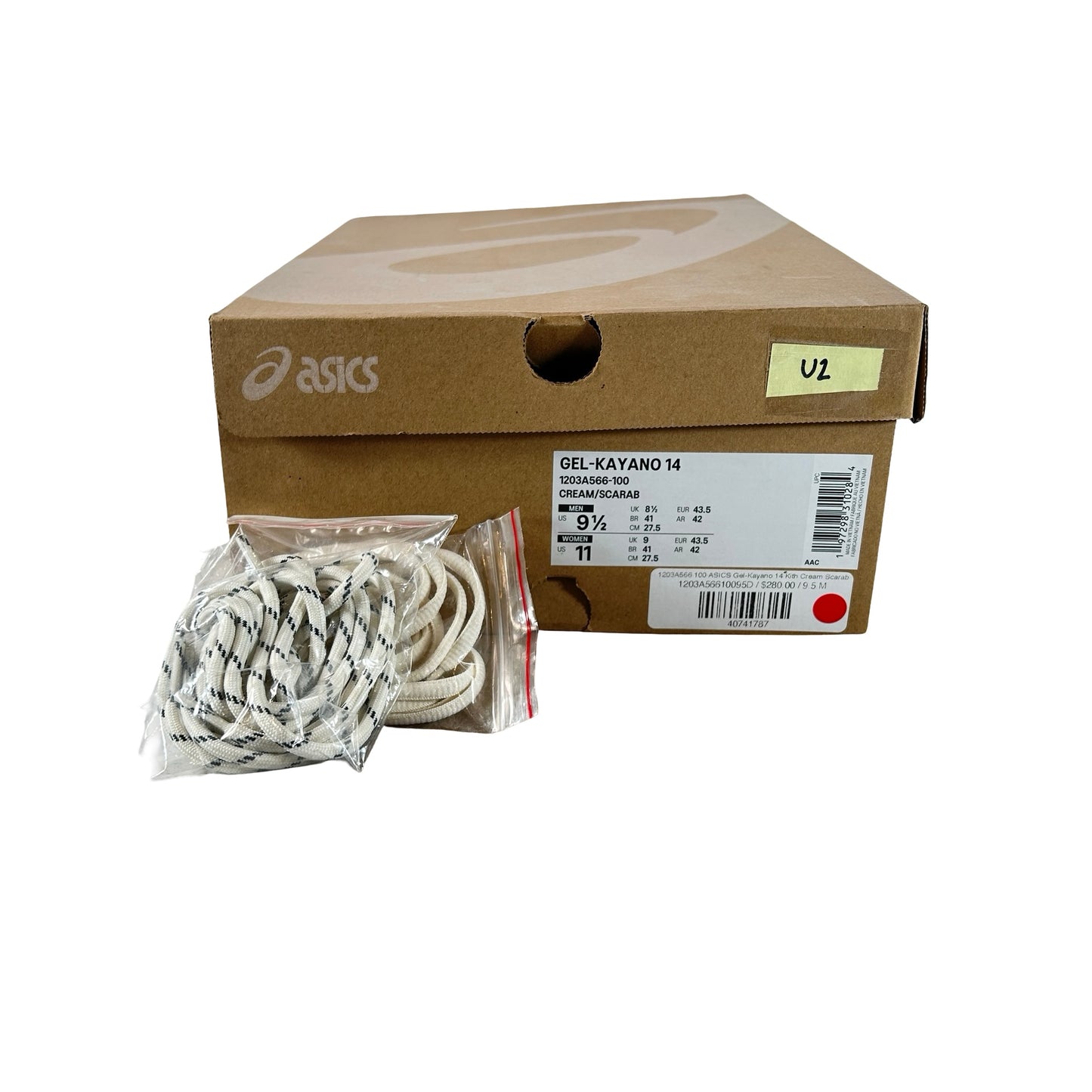 1203A566 100 ASICS Gel-Kayano 14 Kith Cream Scarab [USED] - 9.5 M (Used2)