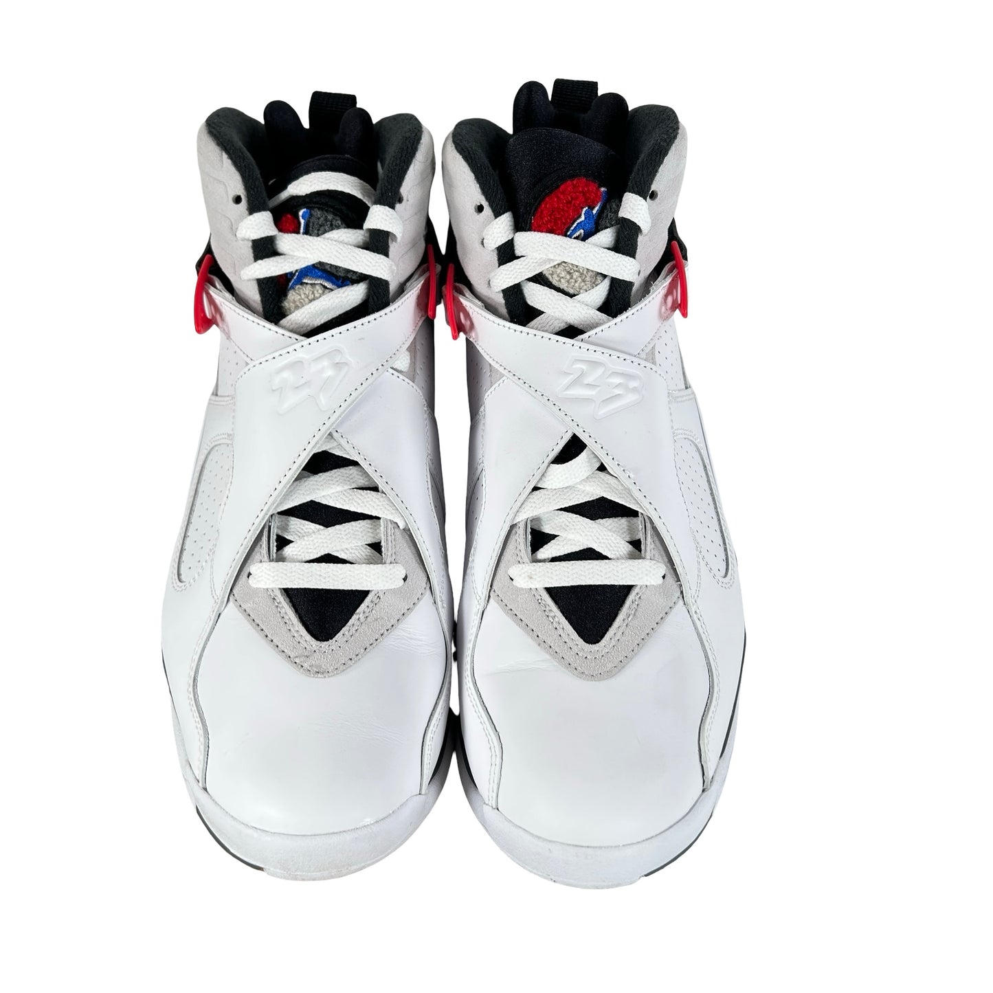 305381 100 Jordan 8 Retro White True Red (2025) [USED] - 10 M (Used3)
