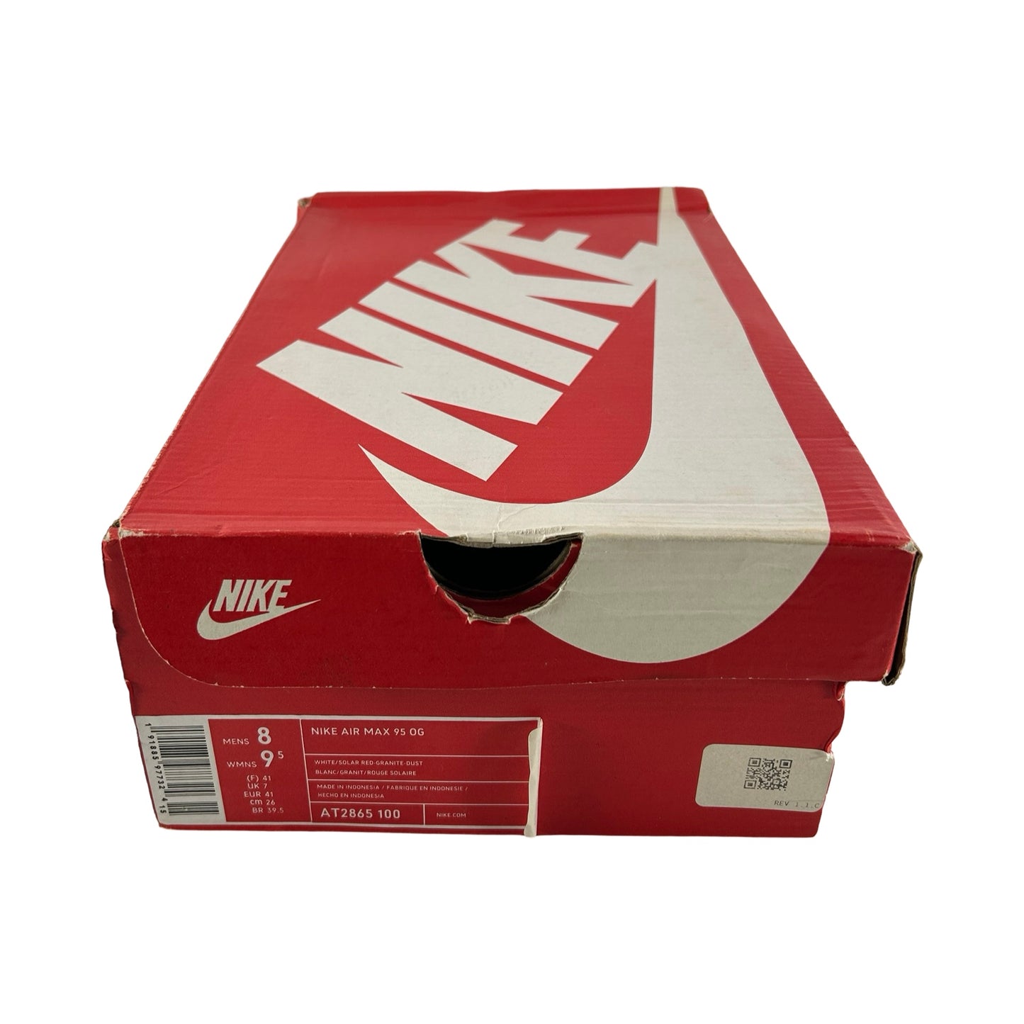 AT2865 100 Nike Air Max 95 OG Solar Red (2018) [USED] - 8 M (Used)