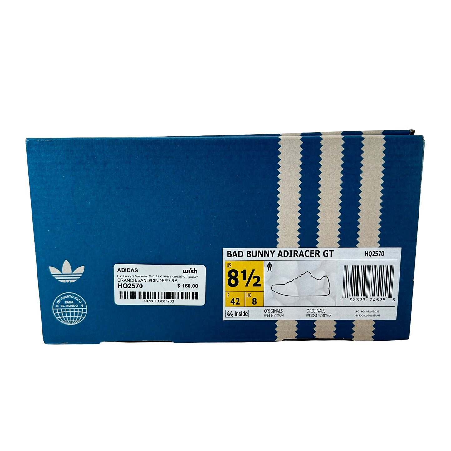 HQ2570 adidas Adiracer GT Bad Bunny x Mercedes AMG Branch Sand [USED] - 8.5 M (Used)