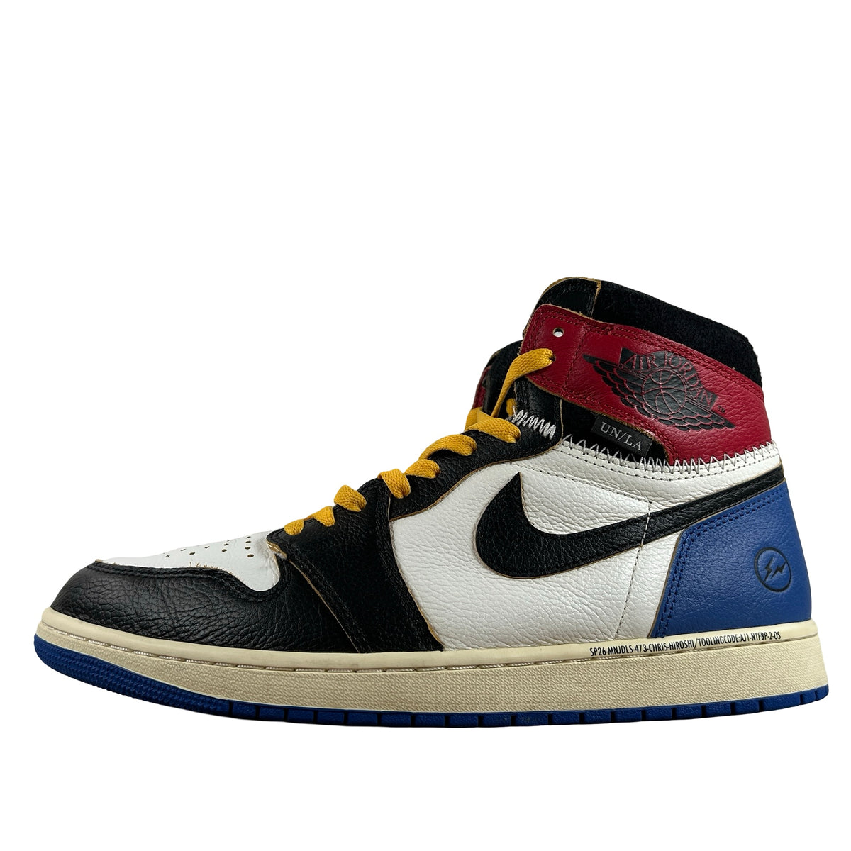 IO7847 002 Jordan 1 Retro High OG SP Fragment x Union LA Varsity Red Sport Royal [USED] - 11.5 M (Used2) (No Box2)