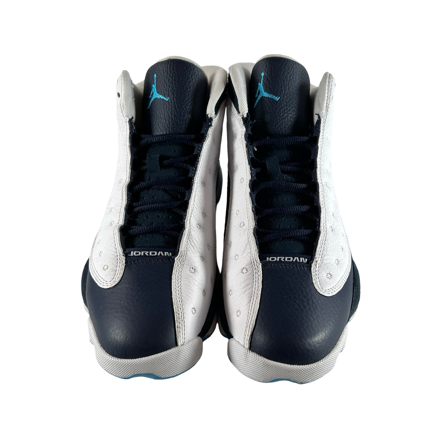 414571 144 Jordan 13 Retro Obsidian Powder Blue White [USED] - 9 M (Used)
