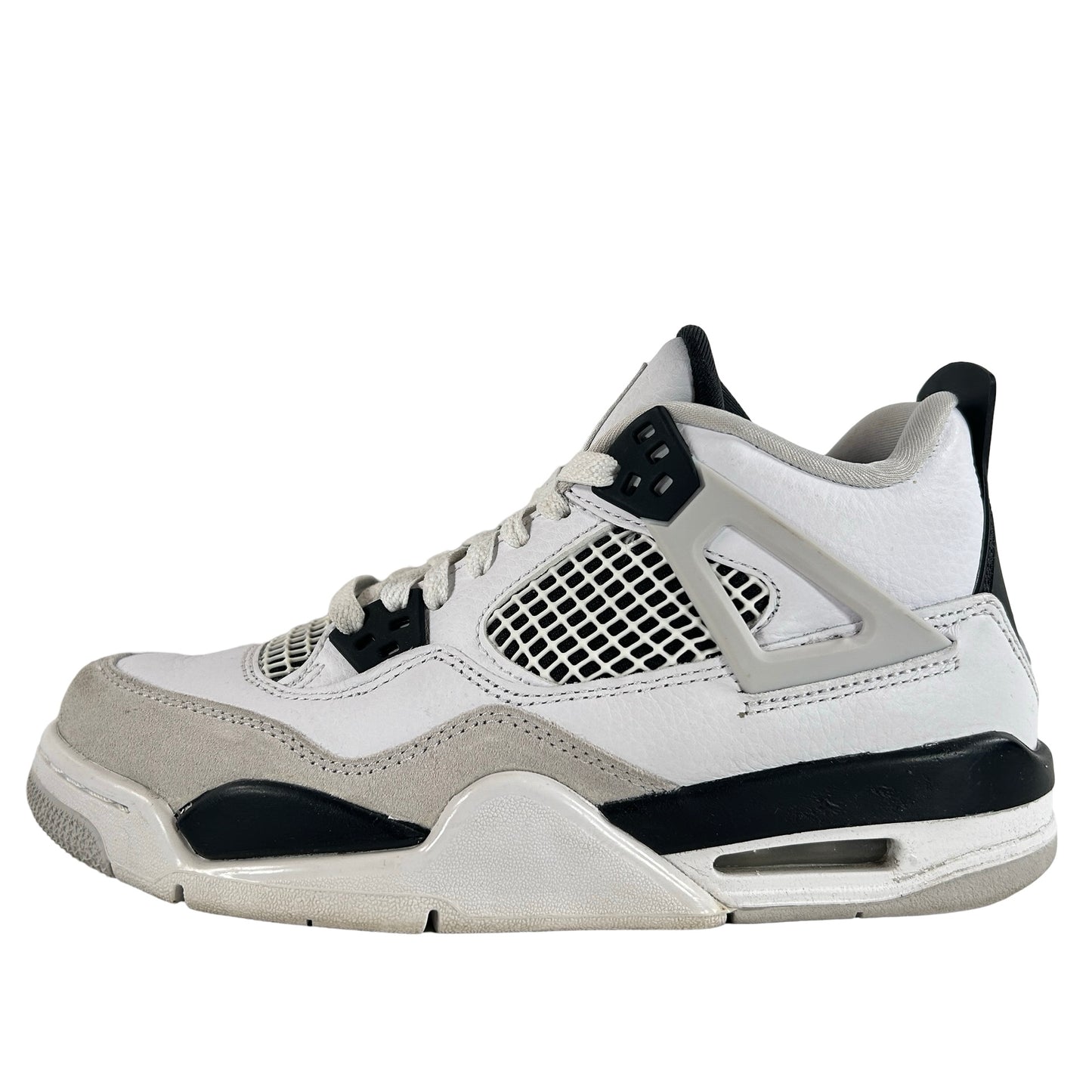 408452 111 Jordan 4 Retro Military Black (GS) [USED] - 5 Y (Used)