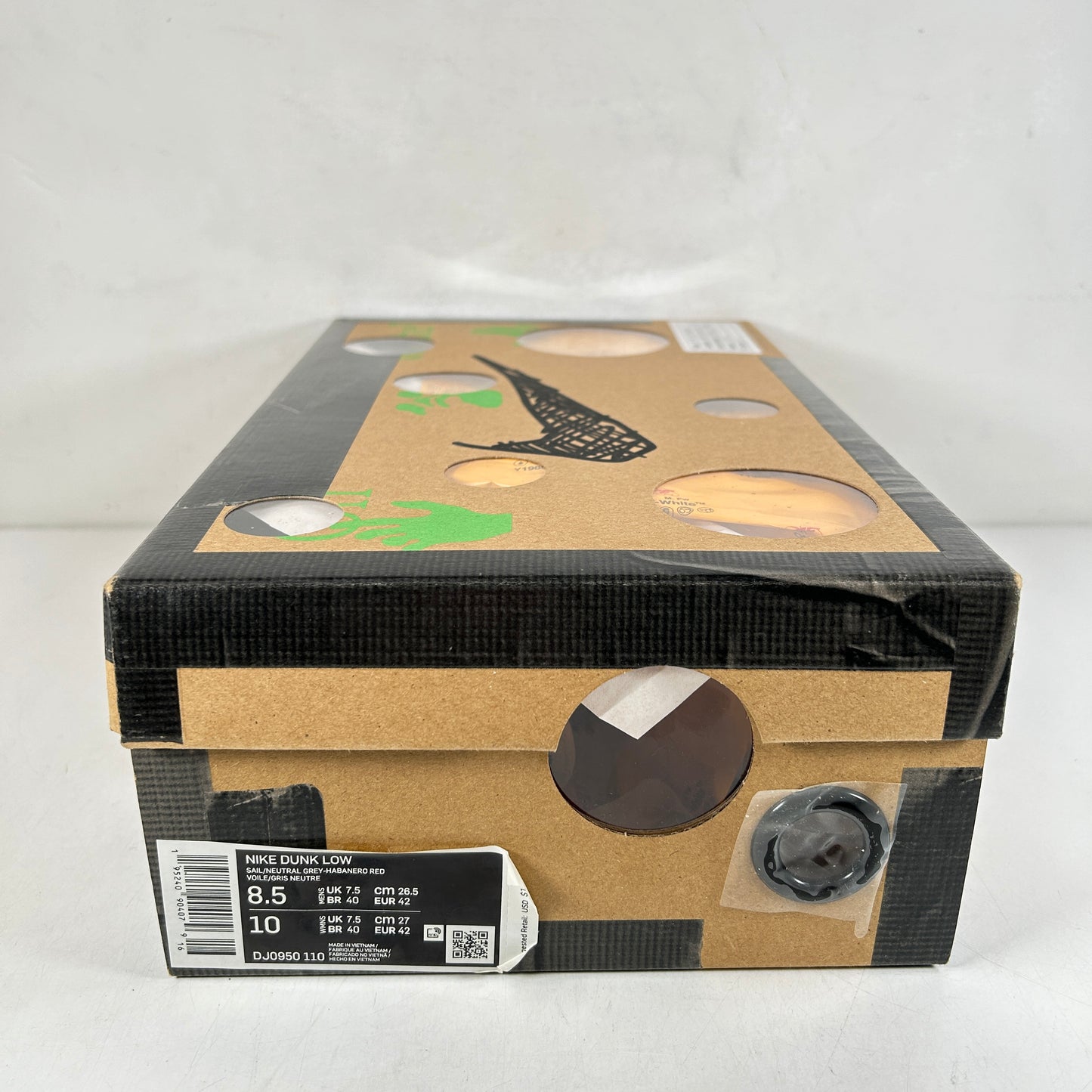 DJ0950 110 Nike Dunk Low Off-White Lot 13 - 8.5 M (VNDS)