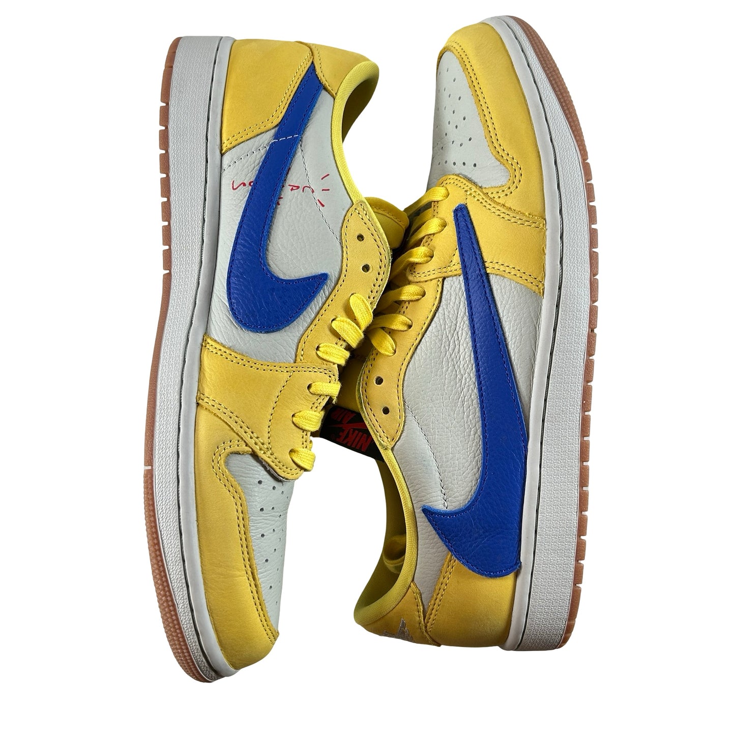 DZ4137 700 Jordan 1 Retro Low OG SP Travis Scott Canary (Women's) [USED] - 13 W (Used2)