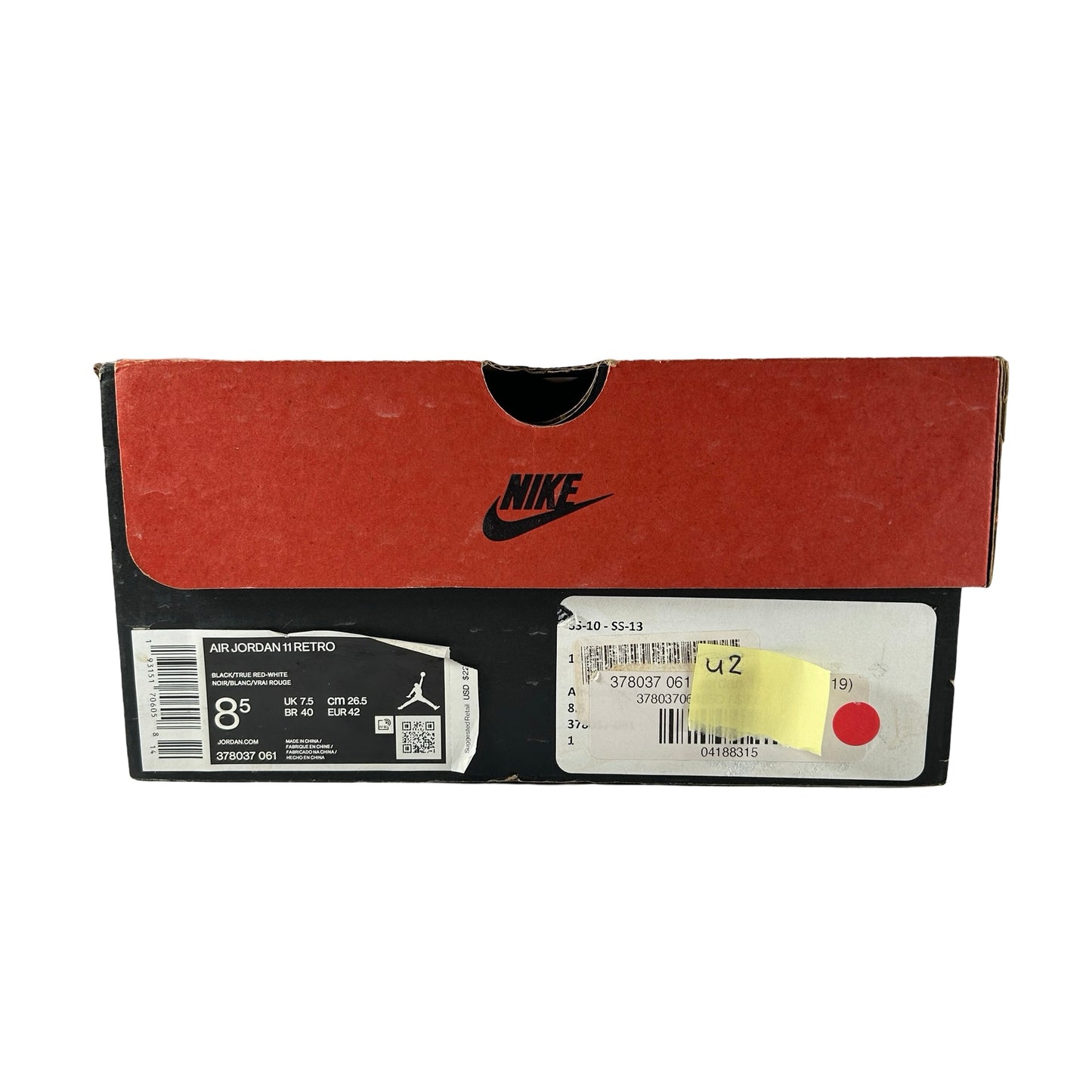 378037 061 Jordan 11 Bred (2019) [USED] - 8.5 M (Used2)