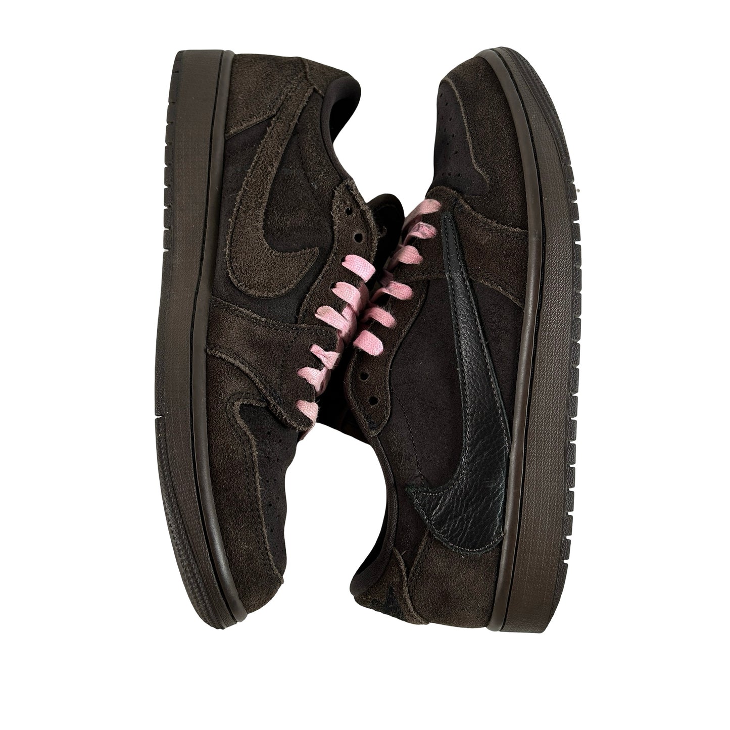DM7866 202 Jordan 1 Retro Low OG SP Travis Scott Velvet Brown [USED] - 9 M (Used7)