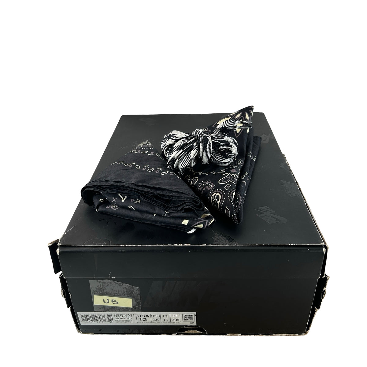 DM7866 001 Jordan 1 Retro Low OG Travis Scott Black Phantom [USED] - 12 M (Used5)