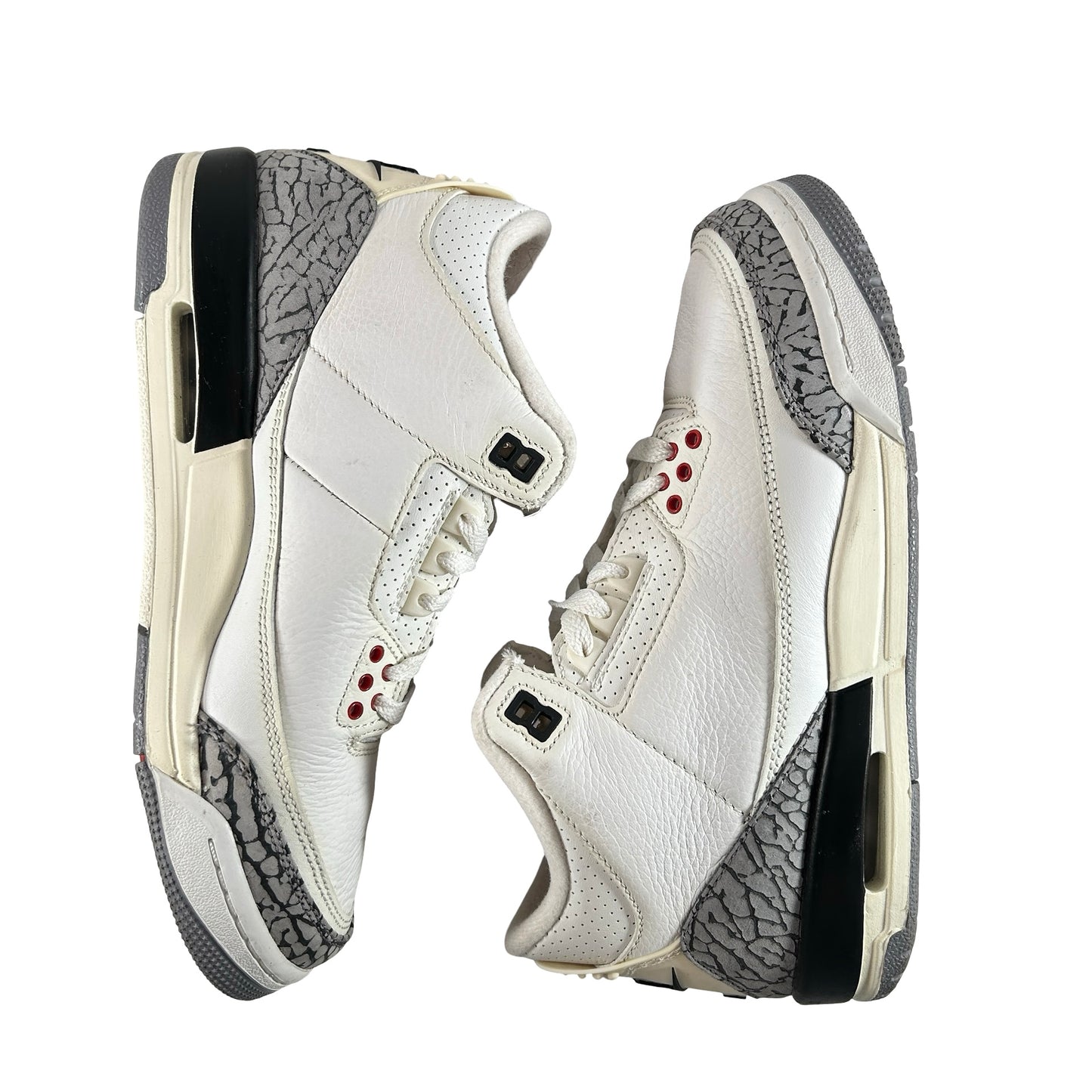 DM0967 100 Jordan 3 Retro White Cement Reimagined (GS) [USED]  - 7 Y (Used) (No Box)