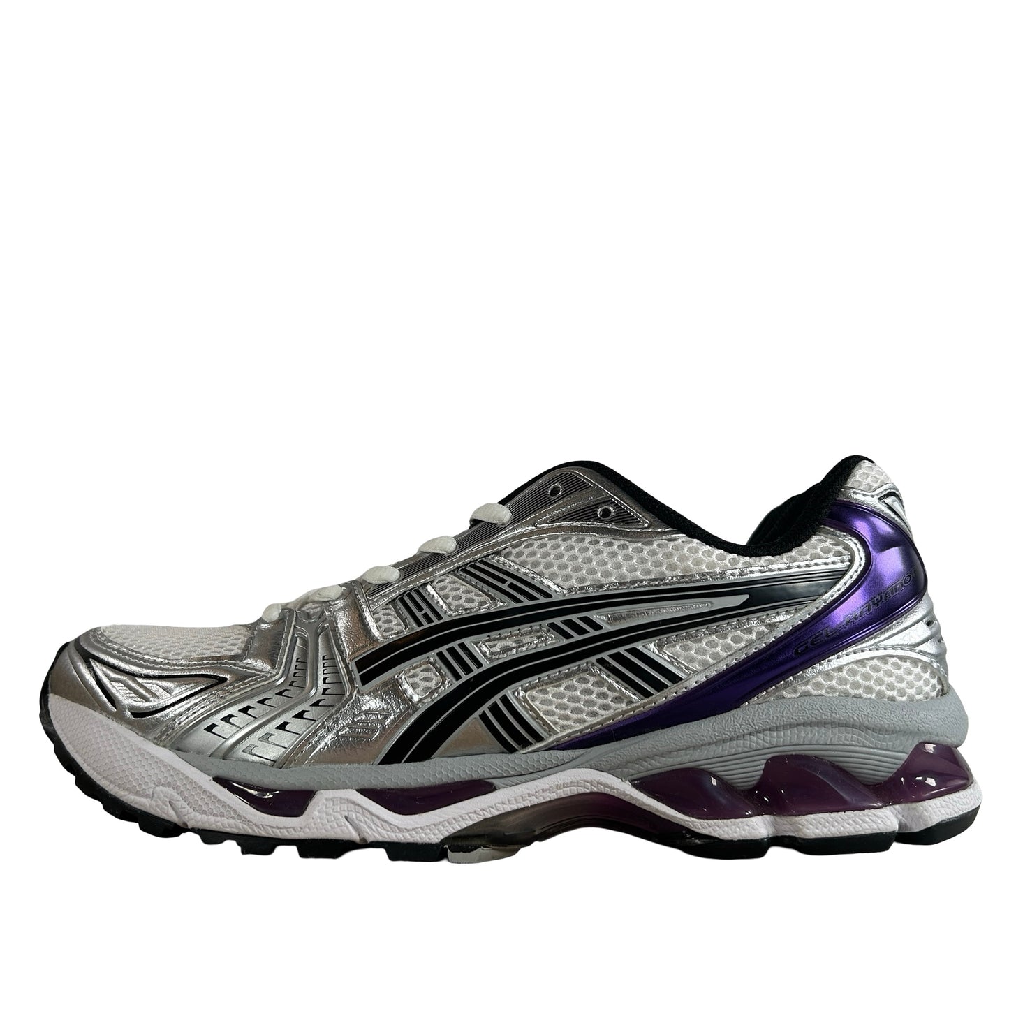 1202A056 111 ASICS Gel-Kayano 14 White Dark Grape (Women's) [USED] - 10 W (Used2)