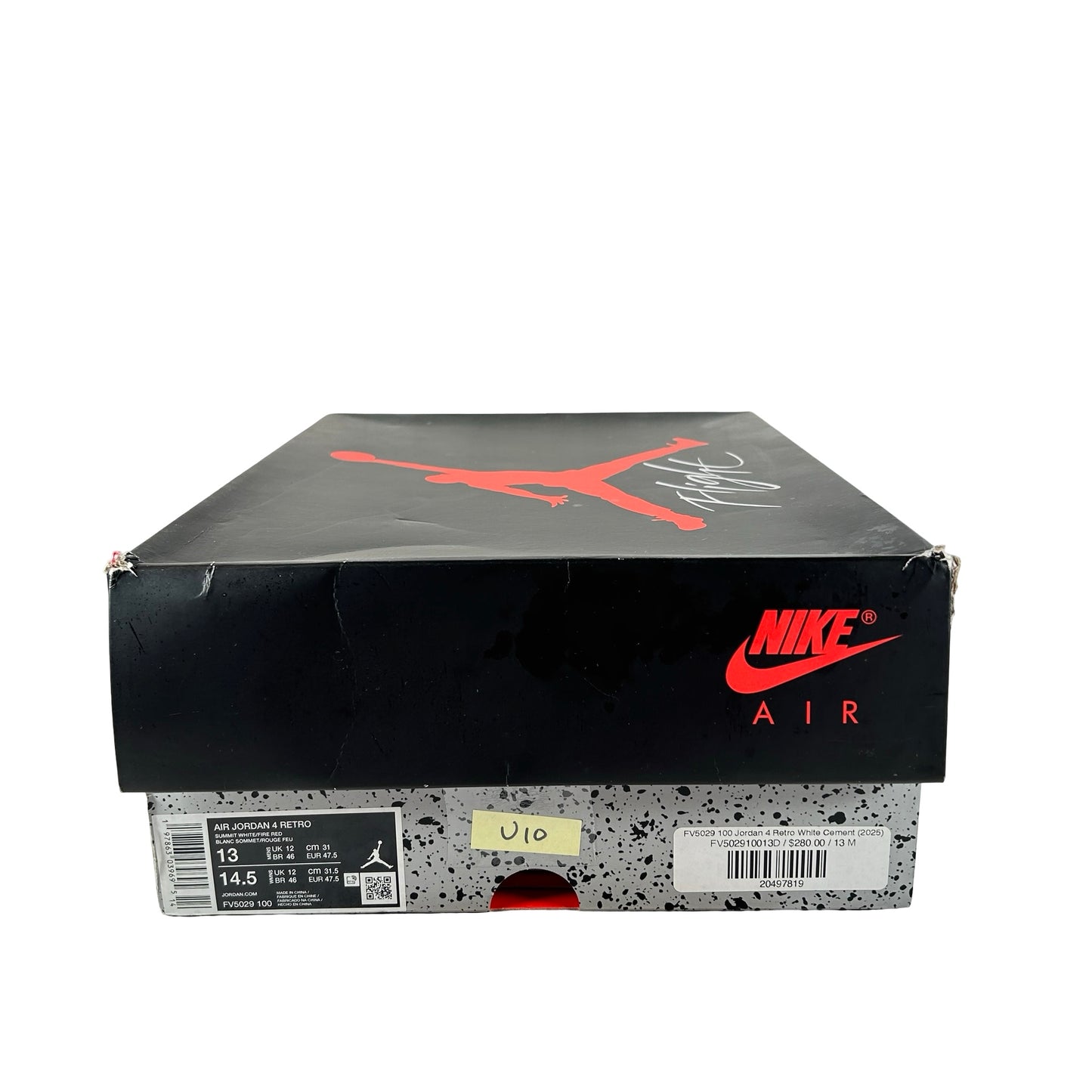 FV5029 100 Jordan 4 Retro White Cement (2025) [USED] - 13 M (Used10)