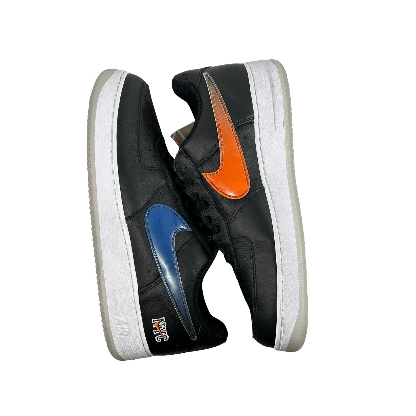 CZ7928 001 Nike Air Force 1 Low Kith Knicks Away Black [CONDITIONAL] - 14 M (Yellowing Soles) (No Box)