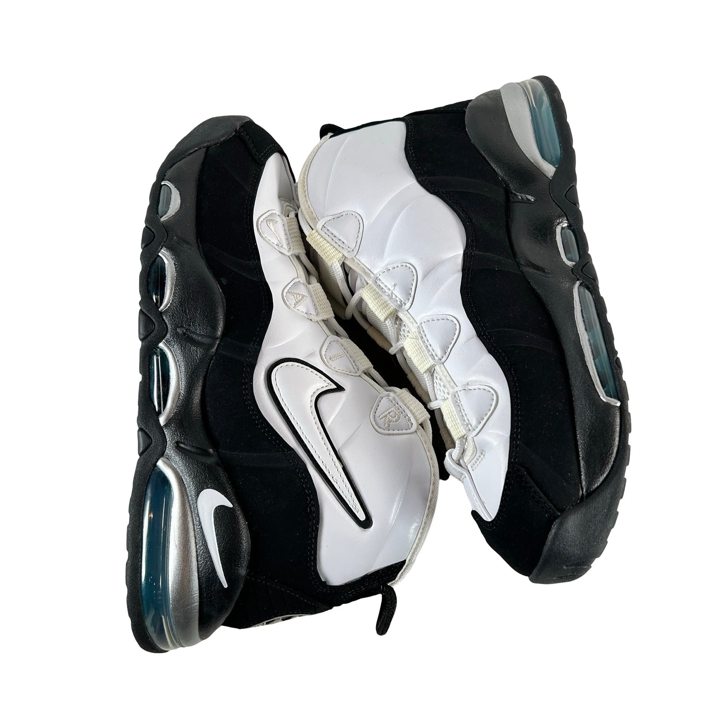 311090 100 Nike Air Max Uptempo 95 White Black Teal [USED] - 8 M (Used2)