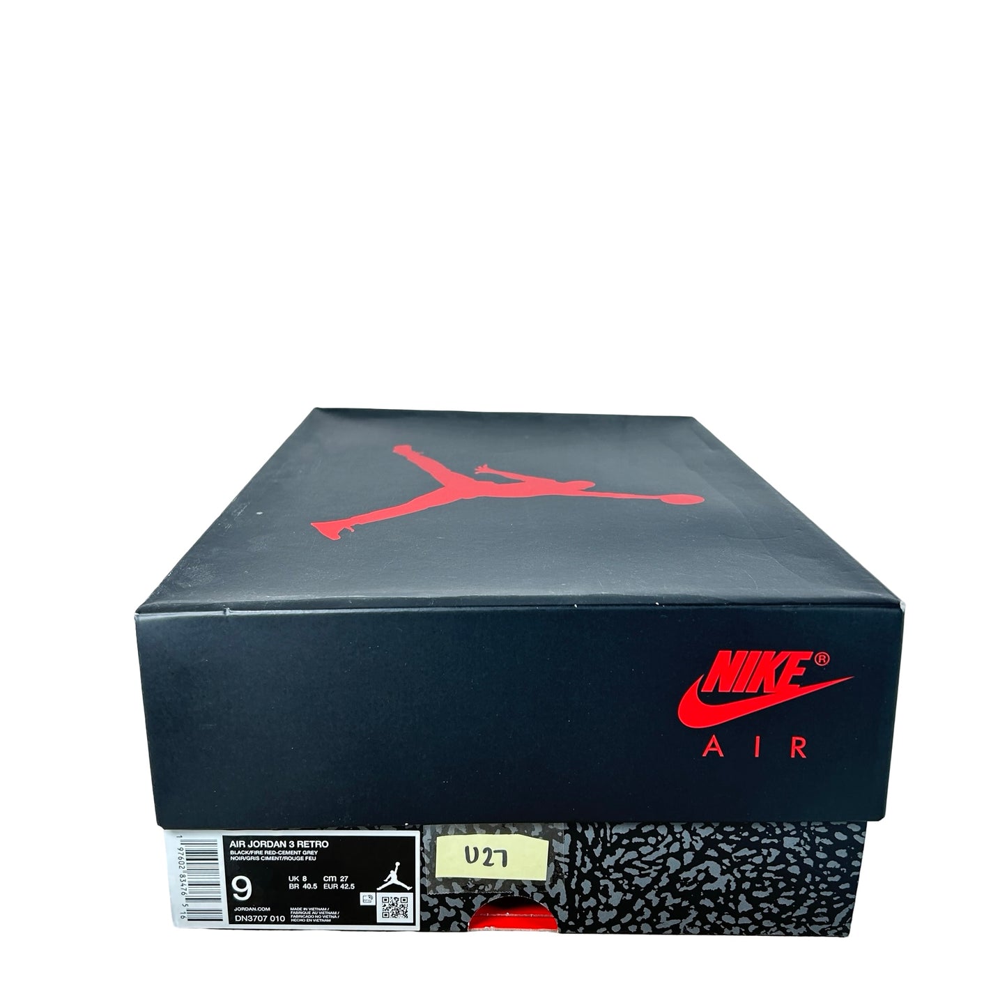 DN3707 010 Jordan 3 Retro Black Cement Reimagined (2024) [USED] - 9 M (Used27)