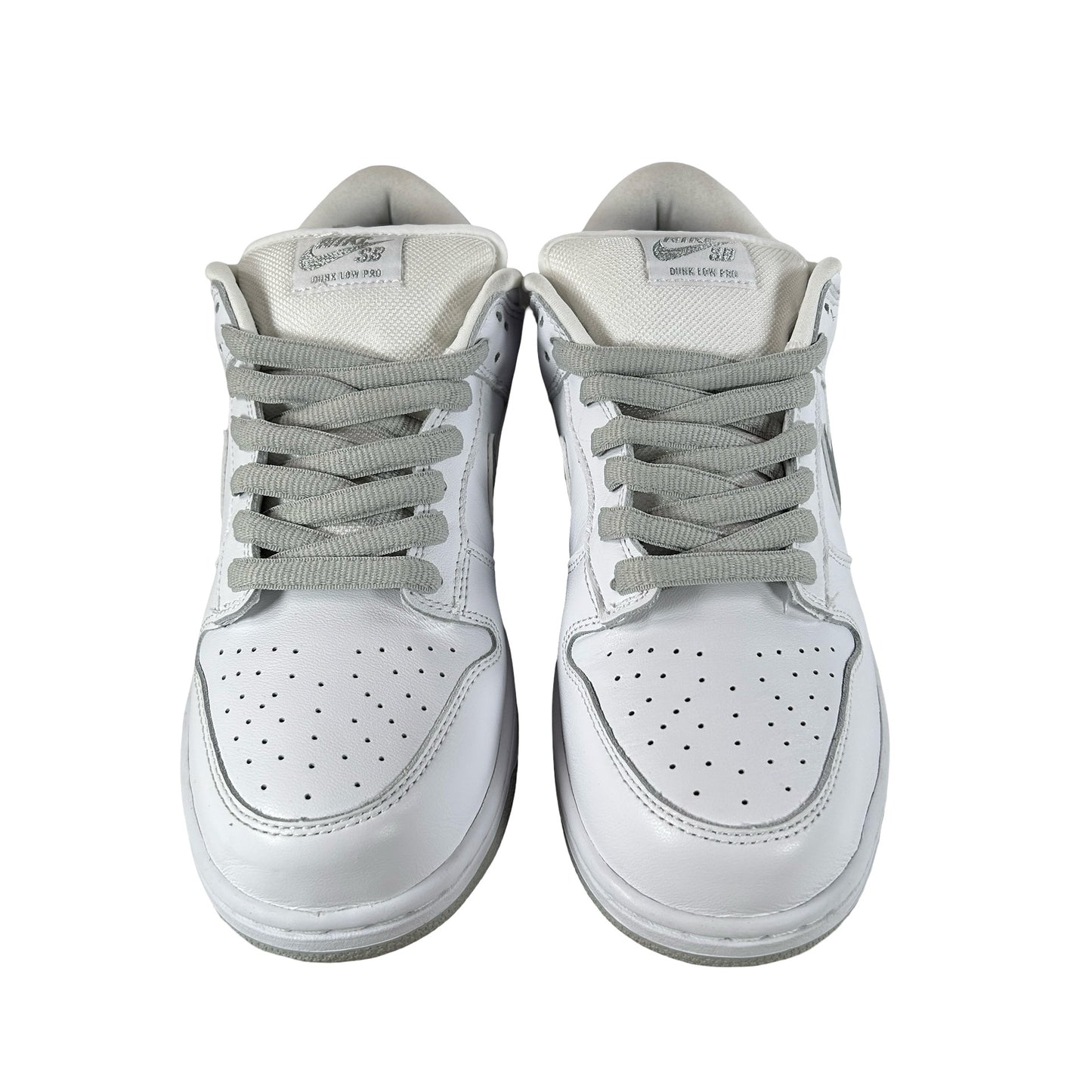 HQ8487 100 Nike SB Dunk Low Supreme 94 White Metallic Silver [USED] - 9.5 M (Used)