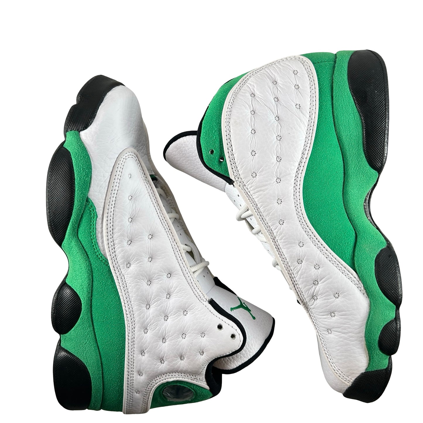 DB6536 113 Jordan 13 Retro White Lucky Green (GS) [USED] - 7 Y (Used)