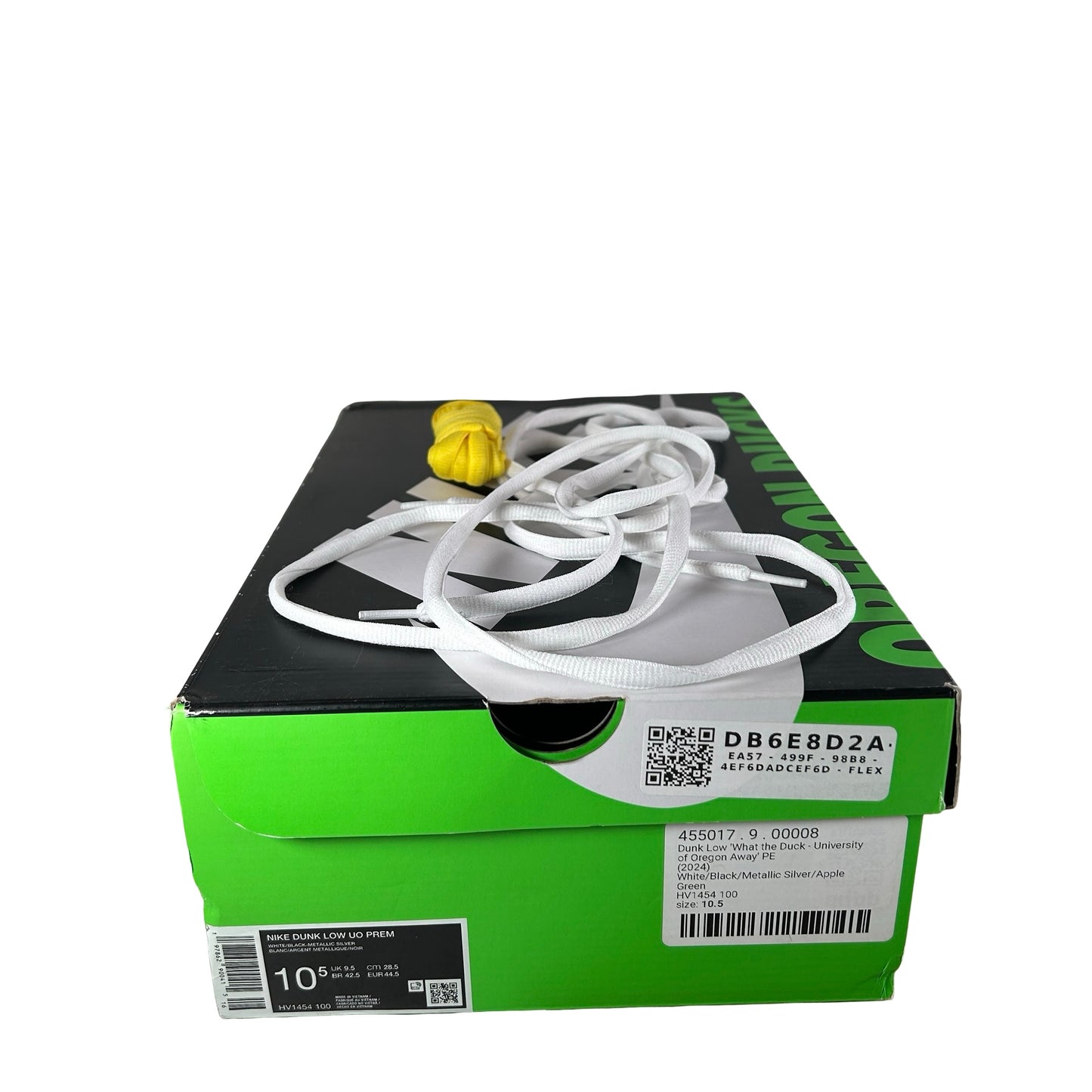 HV1454 100  Nike Dunk Low What the Duck Away University of Oregon PE [USED] - 10.5 M (Used)
