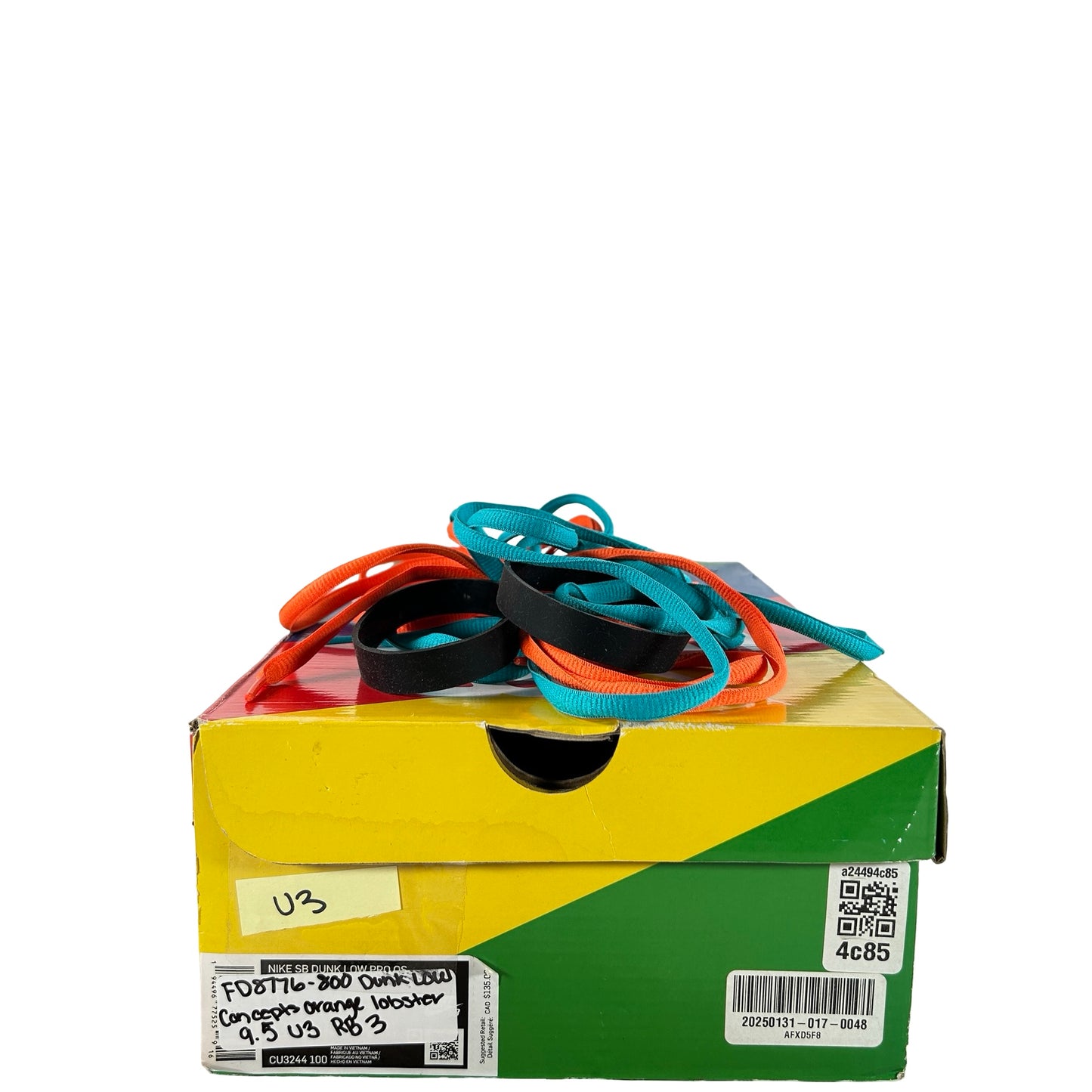 FD8776 800 Nike SB Dunk Low Concepts Orange Lobster [USED] - 9.5 M (Used3) (Replace Box3)