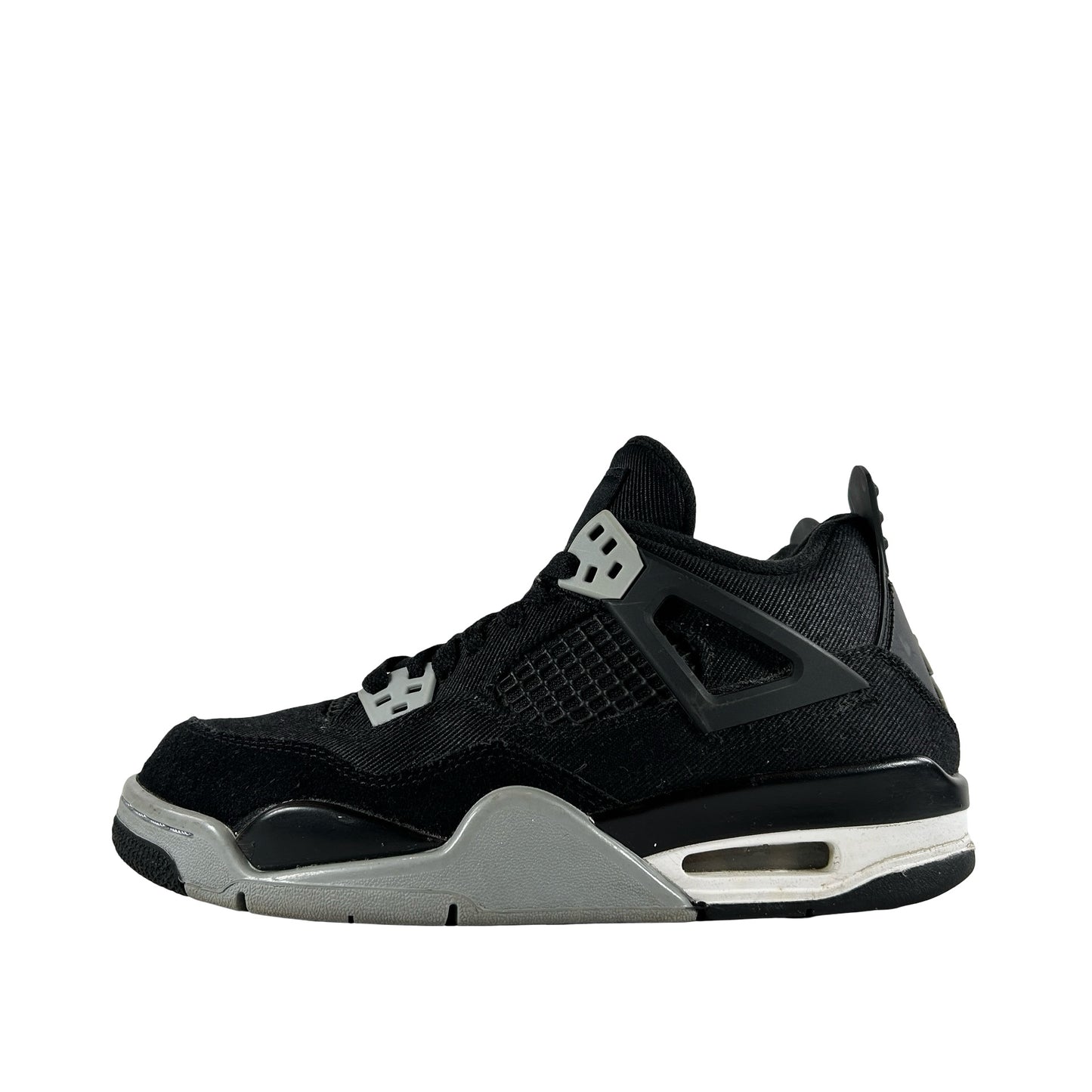 DV0553 006 Jordan 4 Retro Black Canvas GS [USED] - 4.5 Y (Used) (No Box)